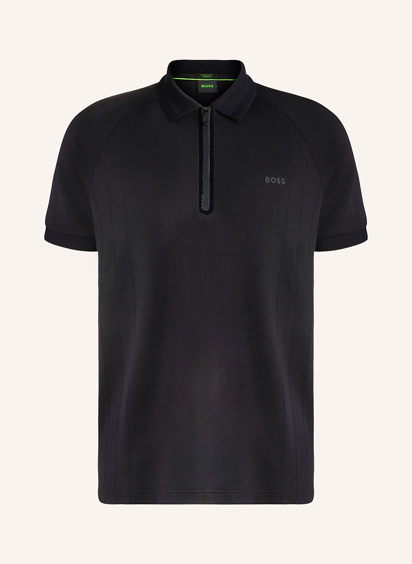 BOSS Koszulka polo z dżerseju PHILIX regular fit: CZARNY