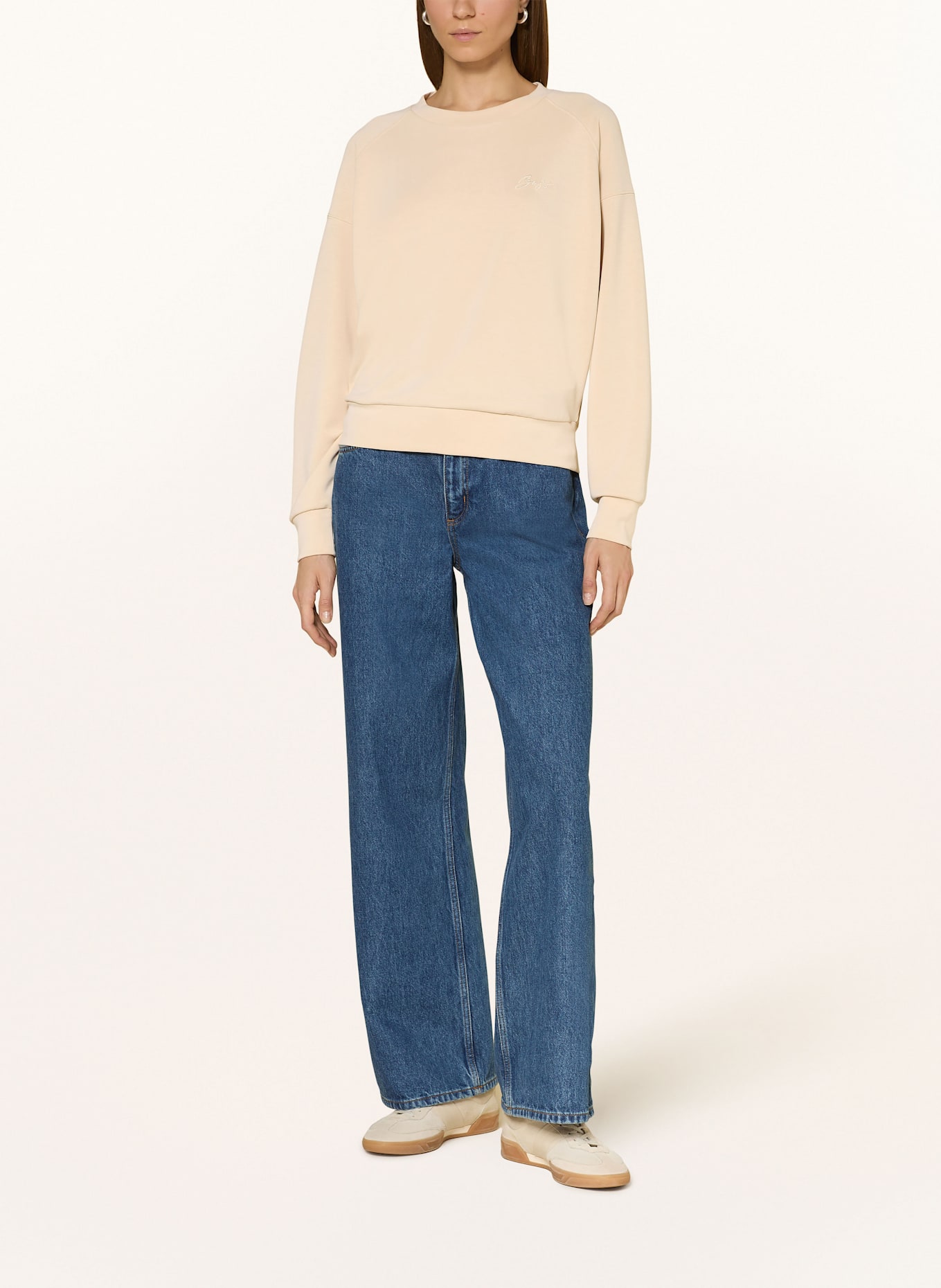 BOSS Sweatshirt ESLITA: BEIGE