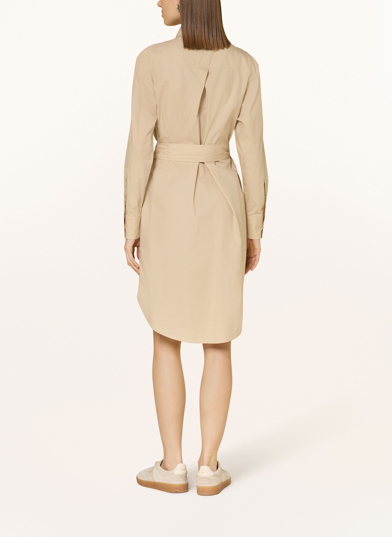 BOSS Hemdblusenkleid DELEGANT: BEIGE