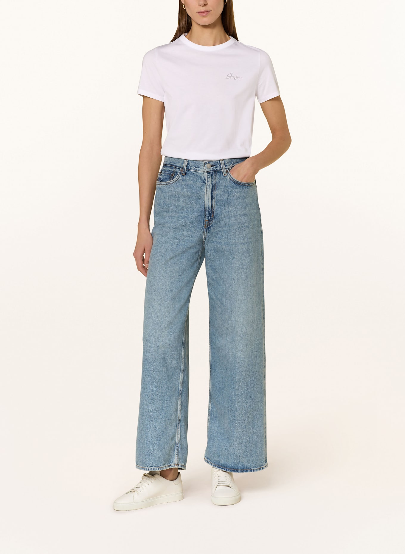 BOSS T-Shirt ELOGO: WEISS