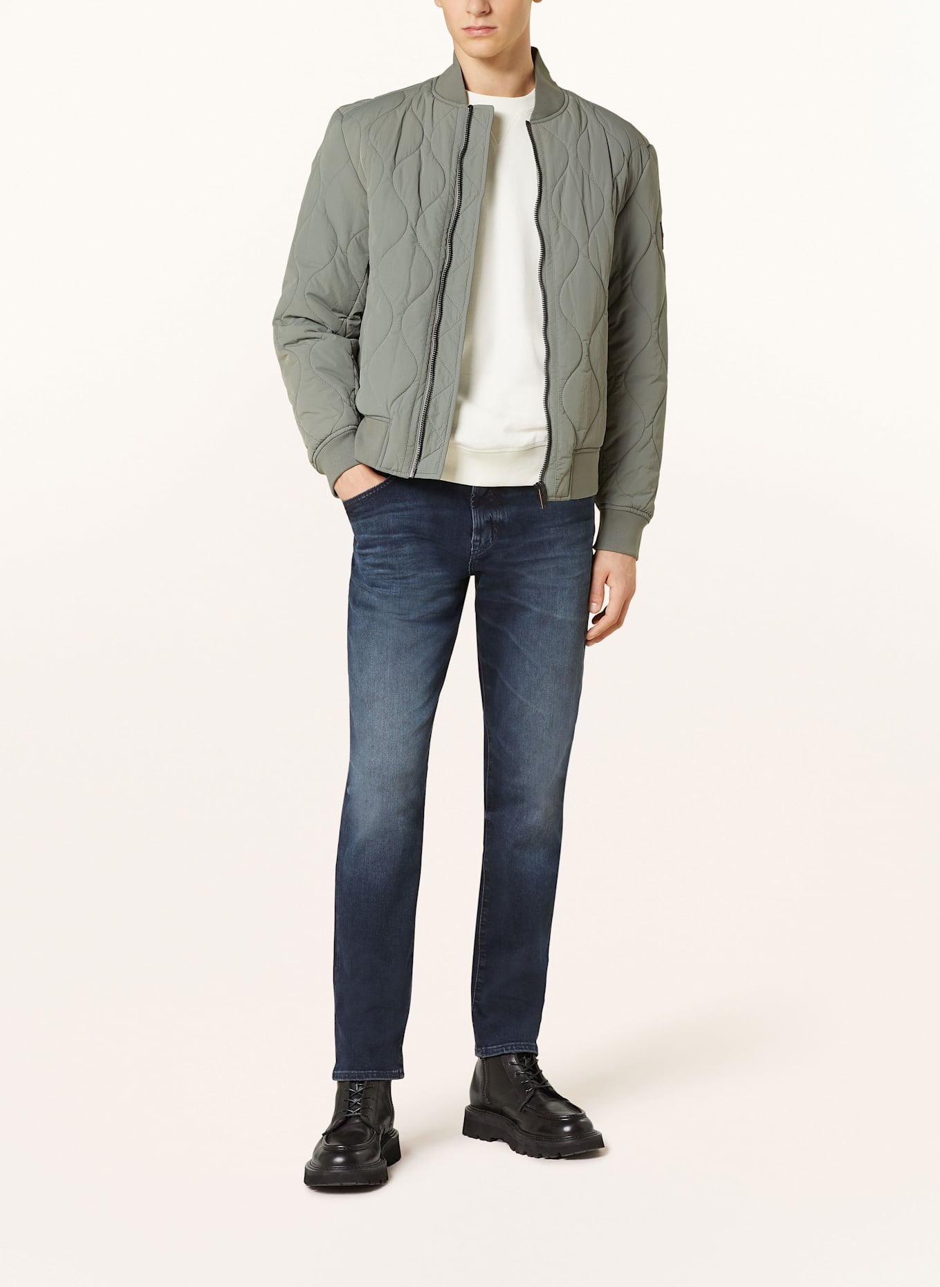 BOSS ONYX BO slim tapered fit jeans: 402 DARK BLUE