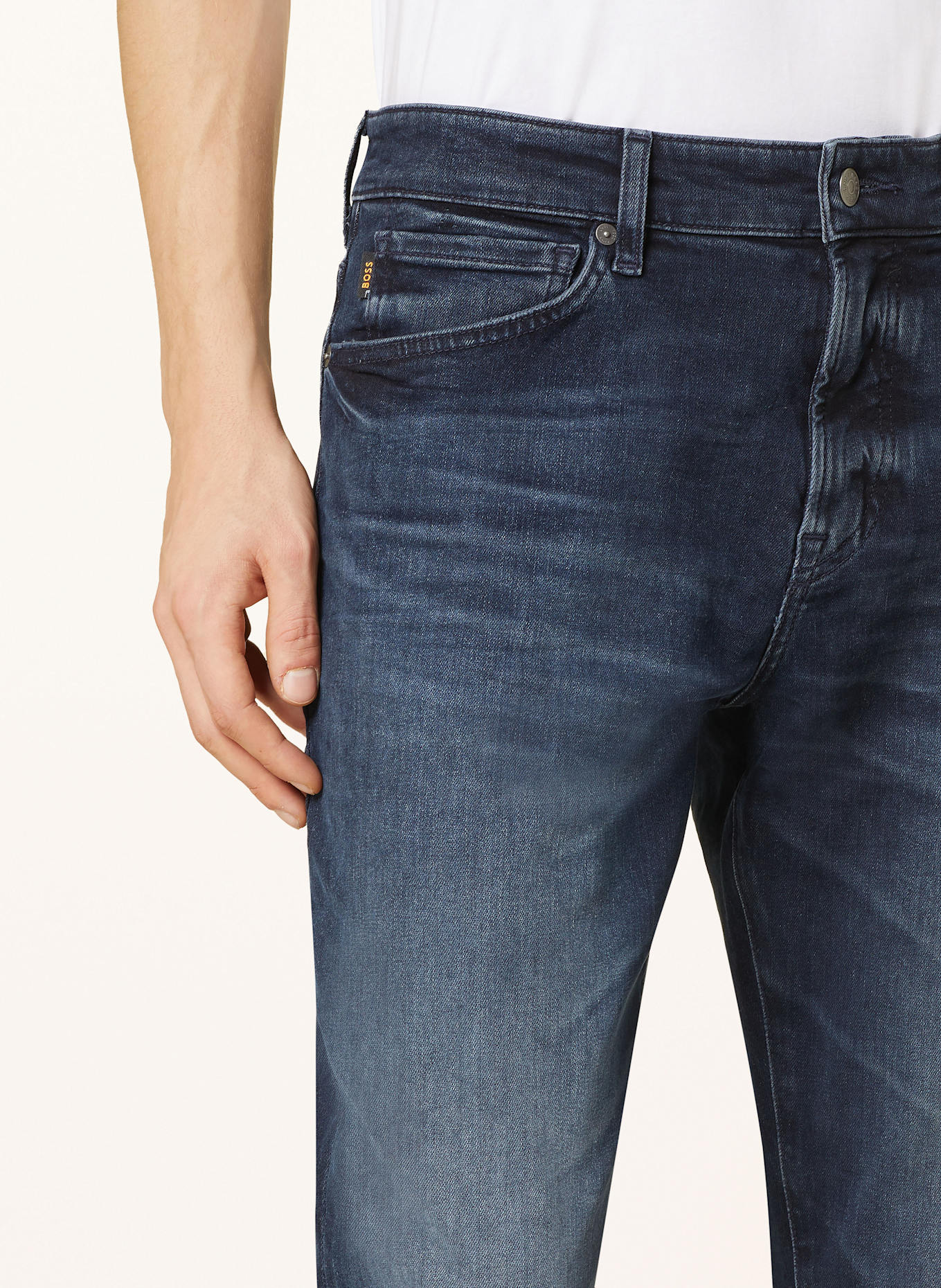 BOSS ONYX BO slim tapered fit jeans: 402 DARK BLUE