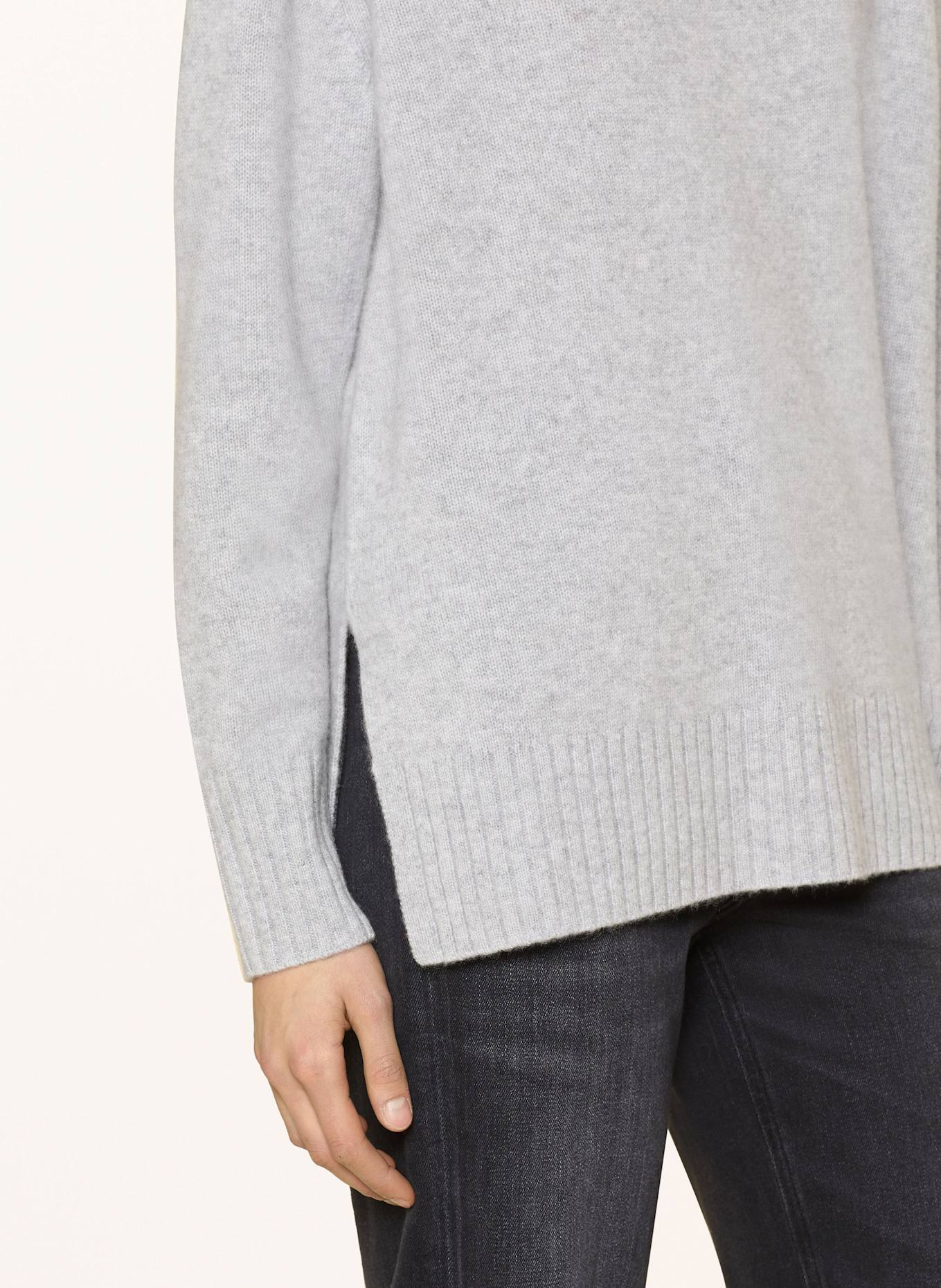 MRS & HUGS Cashmere-Pullover: HELLGRAU