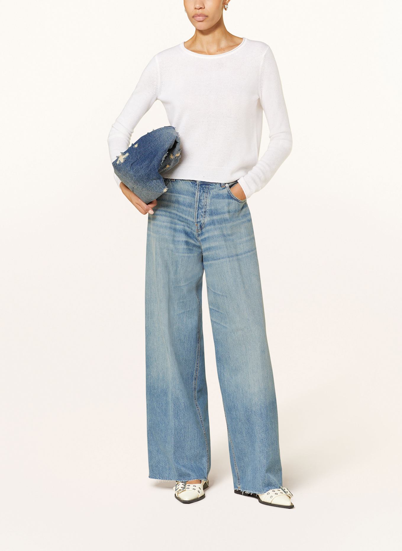 MRS & HUGS Cashmere sweater, Color: WHITE (Image 2)