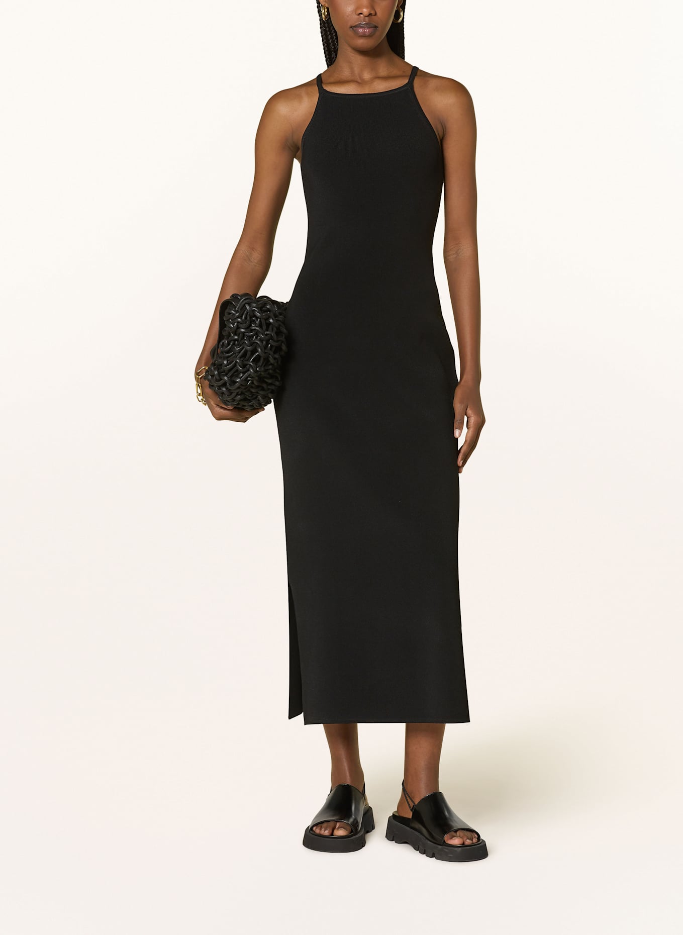 MRS & HUGS Strickkleid: SCHWARZ