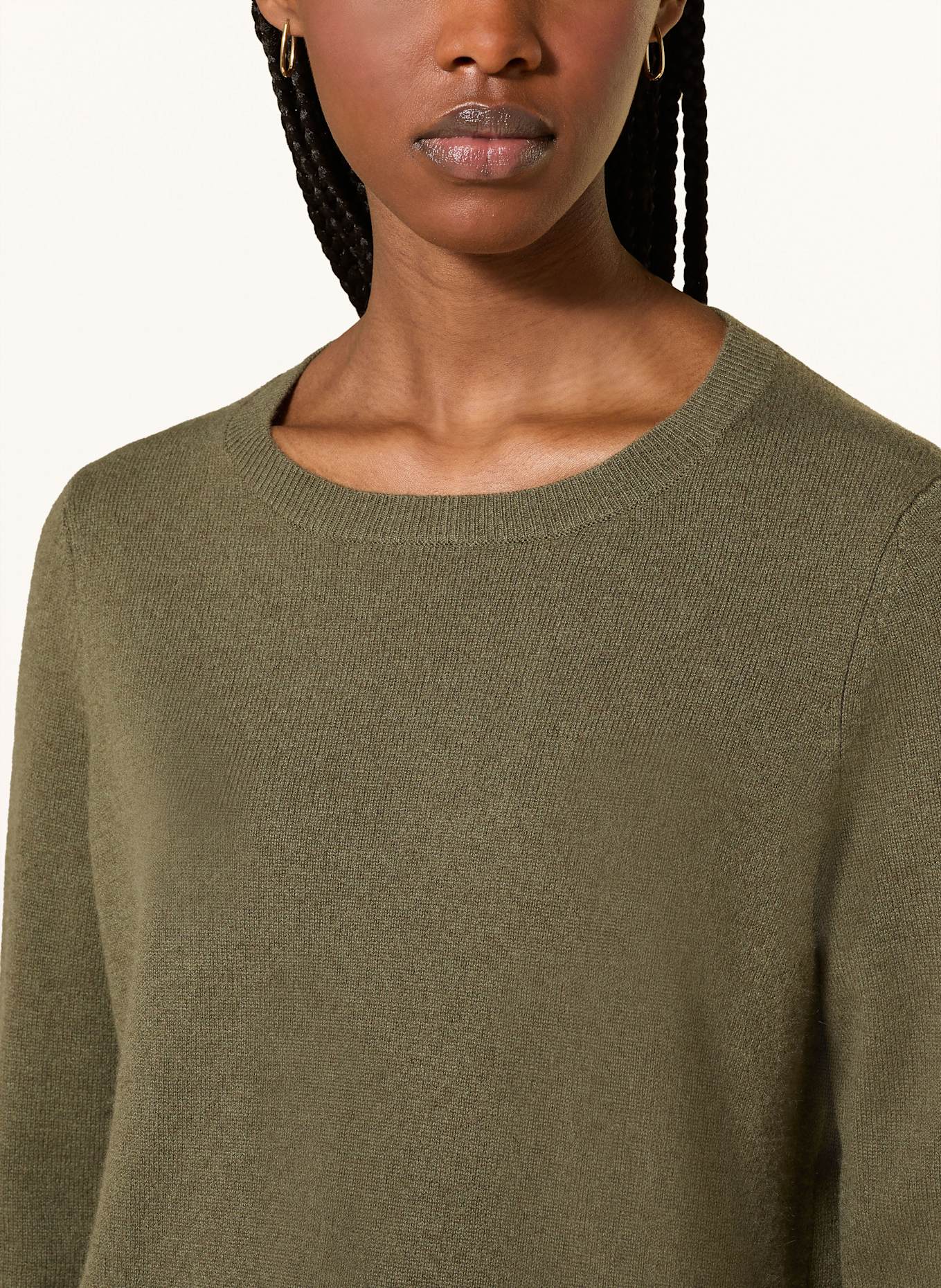 MRS & HUGS Cashmere-Pullover: KHAKI