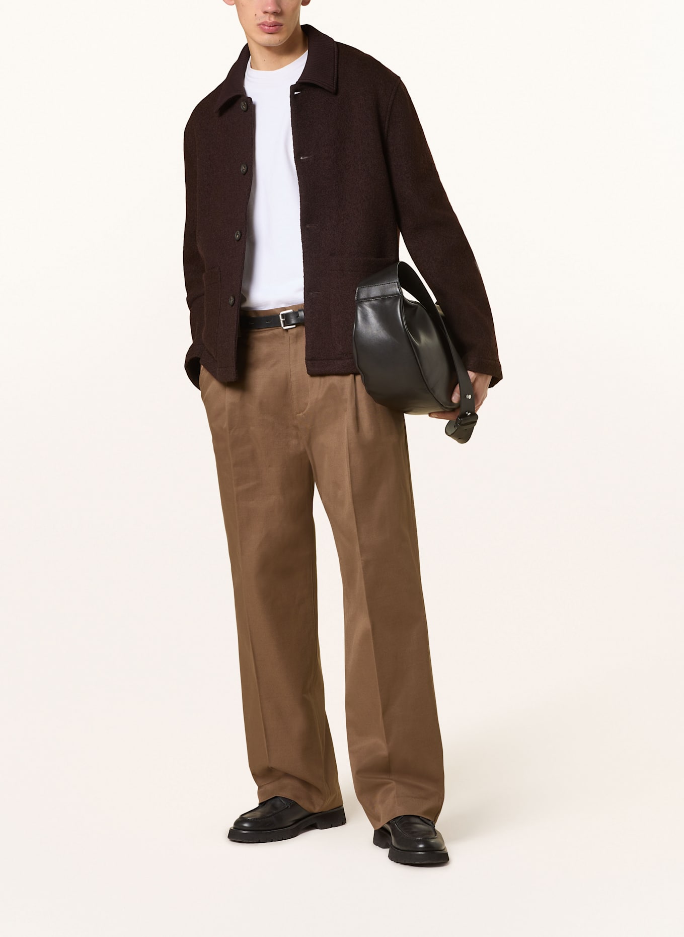 COS trousers One regular fit: BROWN