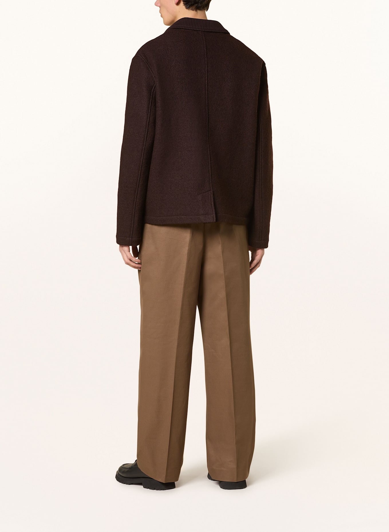 COS trousers One regular fit: BROWN