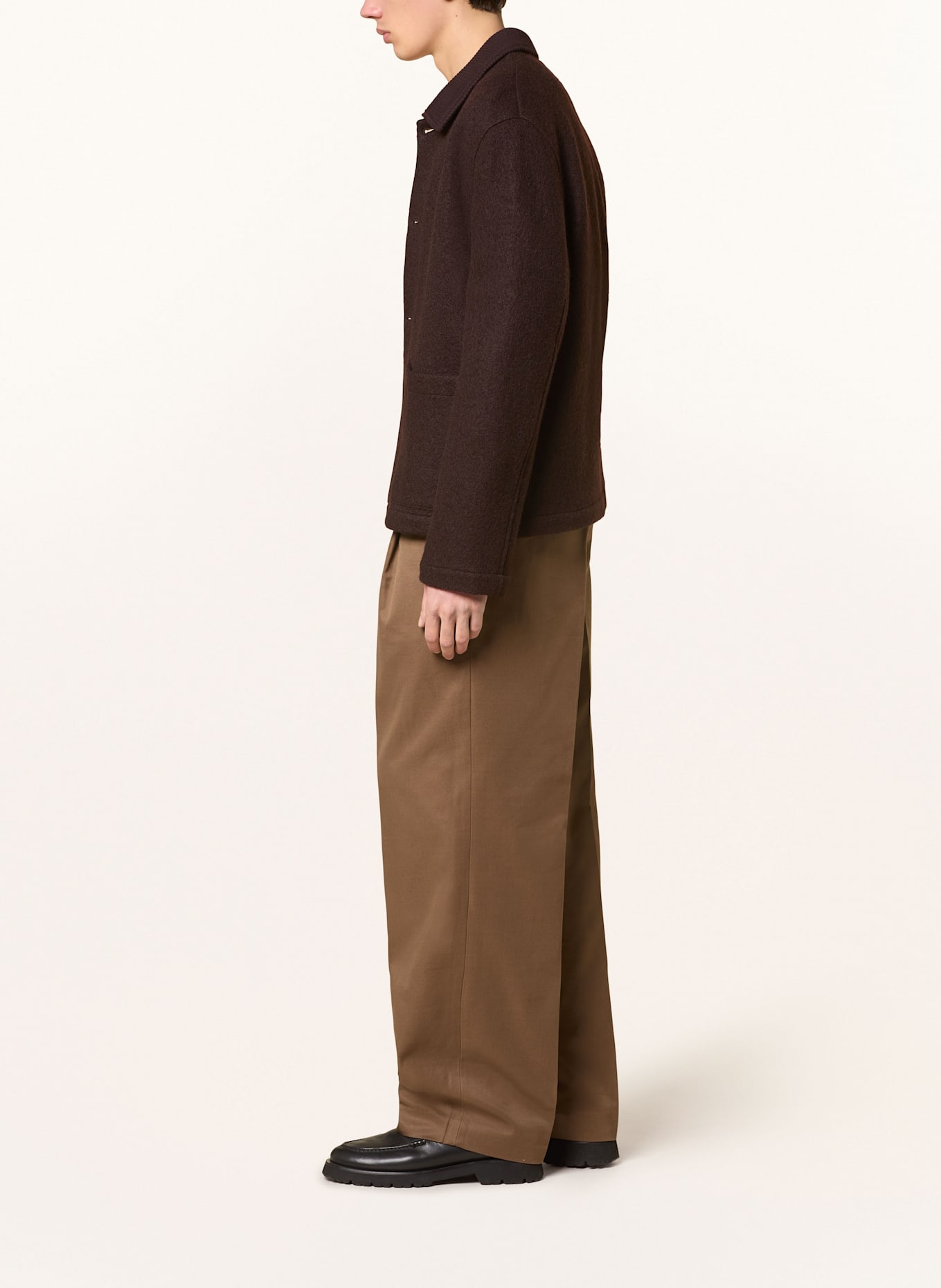 COS trousers One regular fit: BROWN