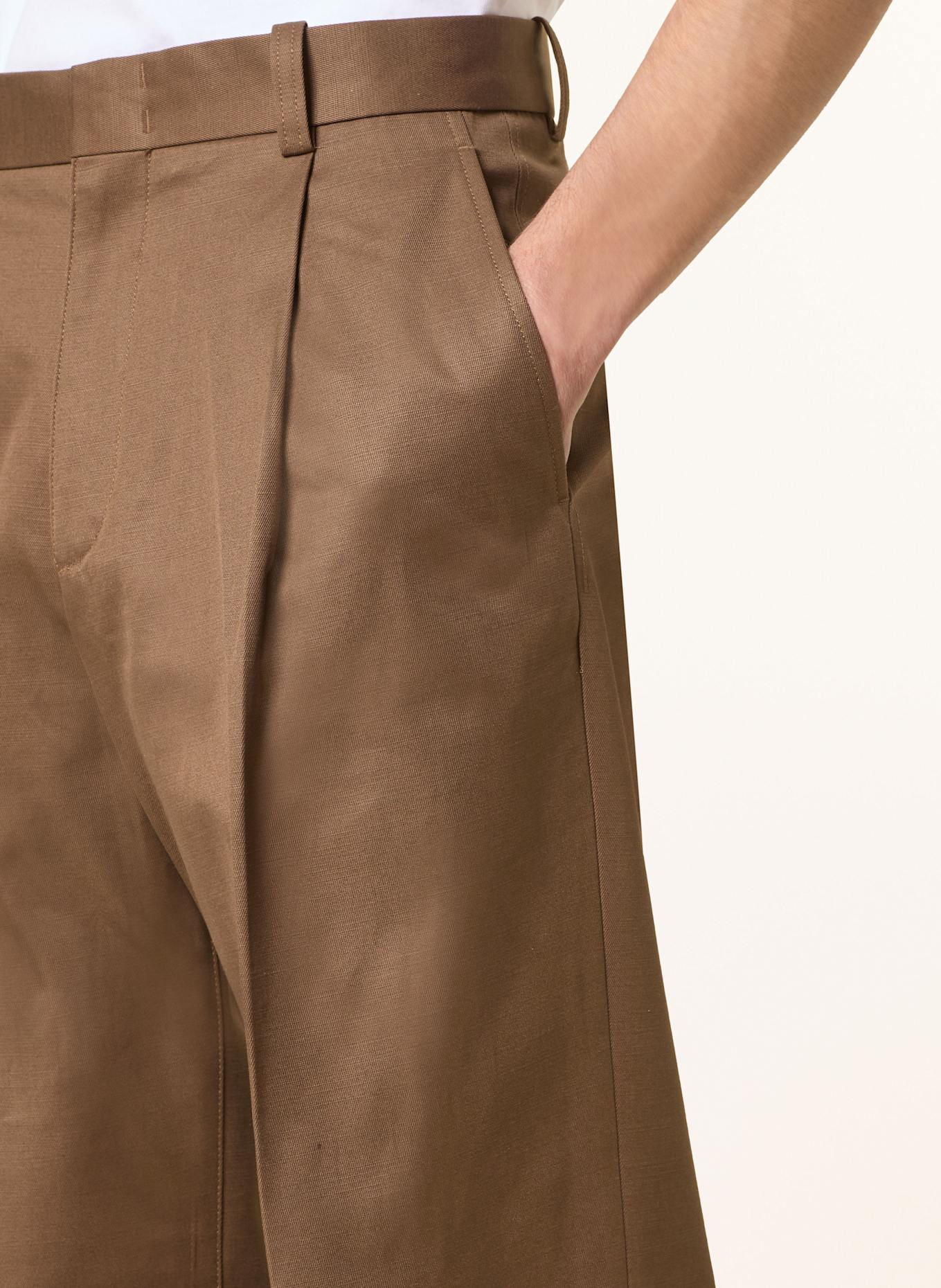 COS trousers One regular fit: BROWN