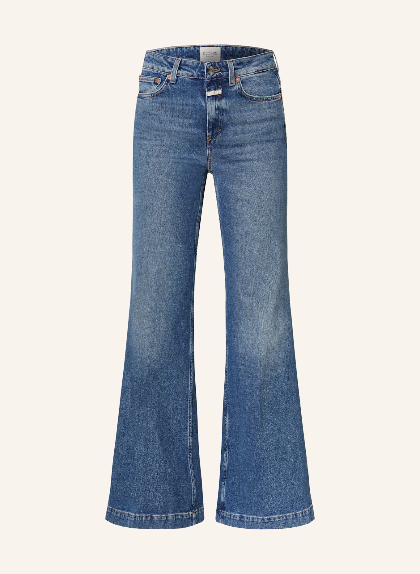 CLOSED Wide Leg Jeans GLOW-UP: MBL MID BLUE