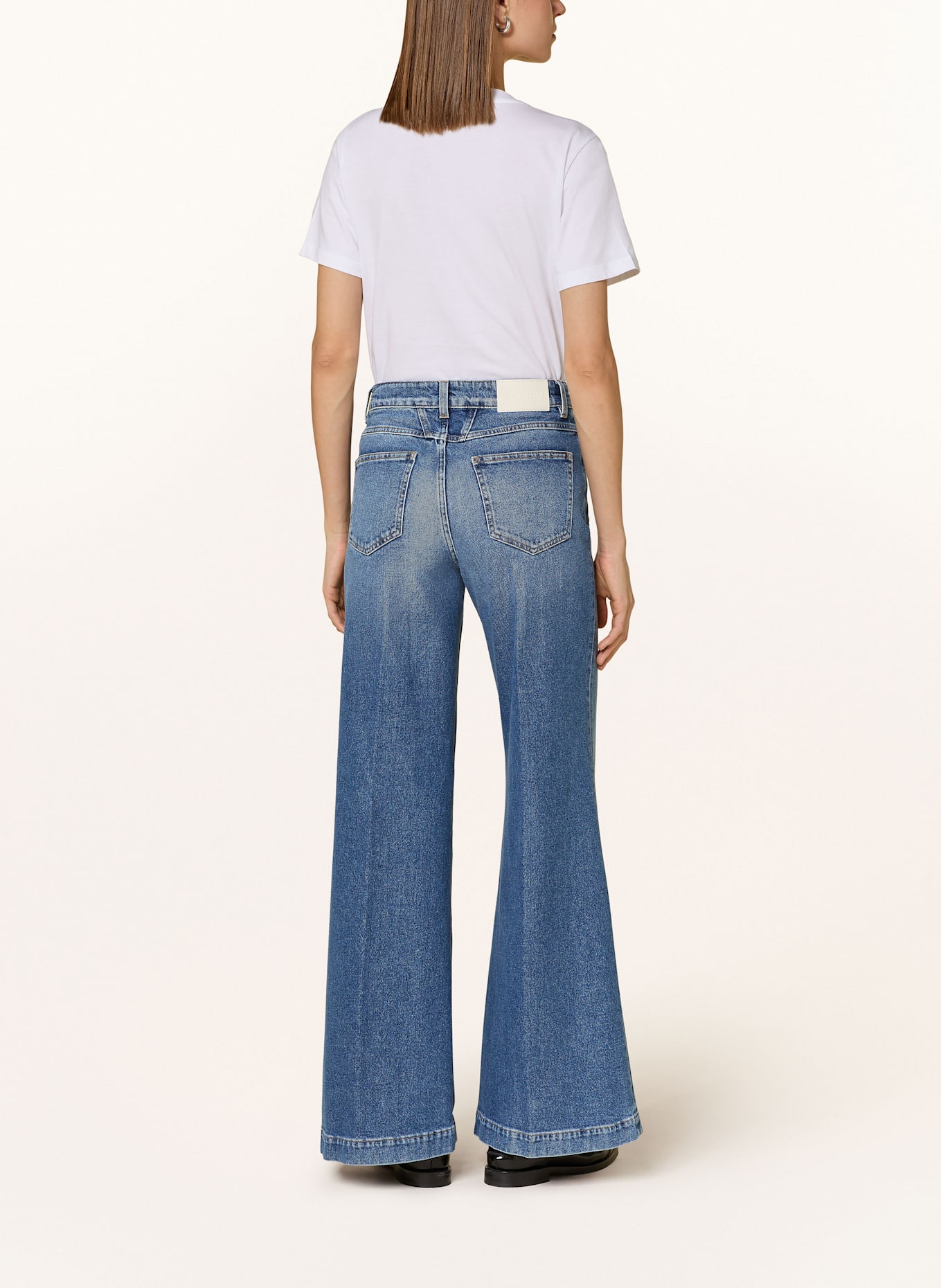 CLOSED Wide Leg Jeans GLOW-UP: MBL MID BLUE