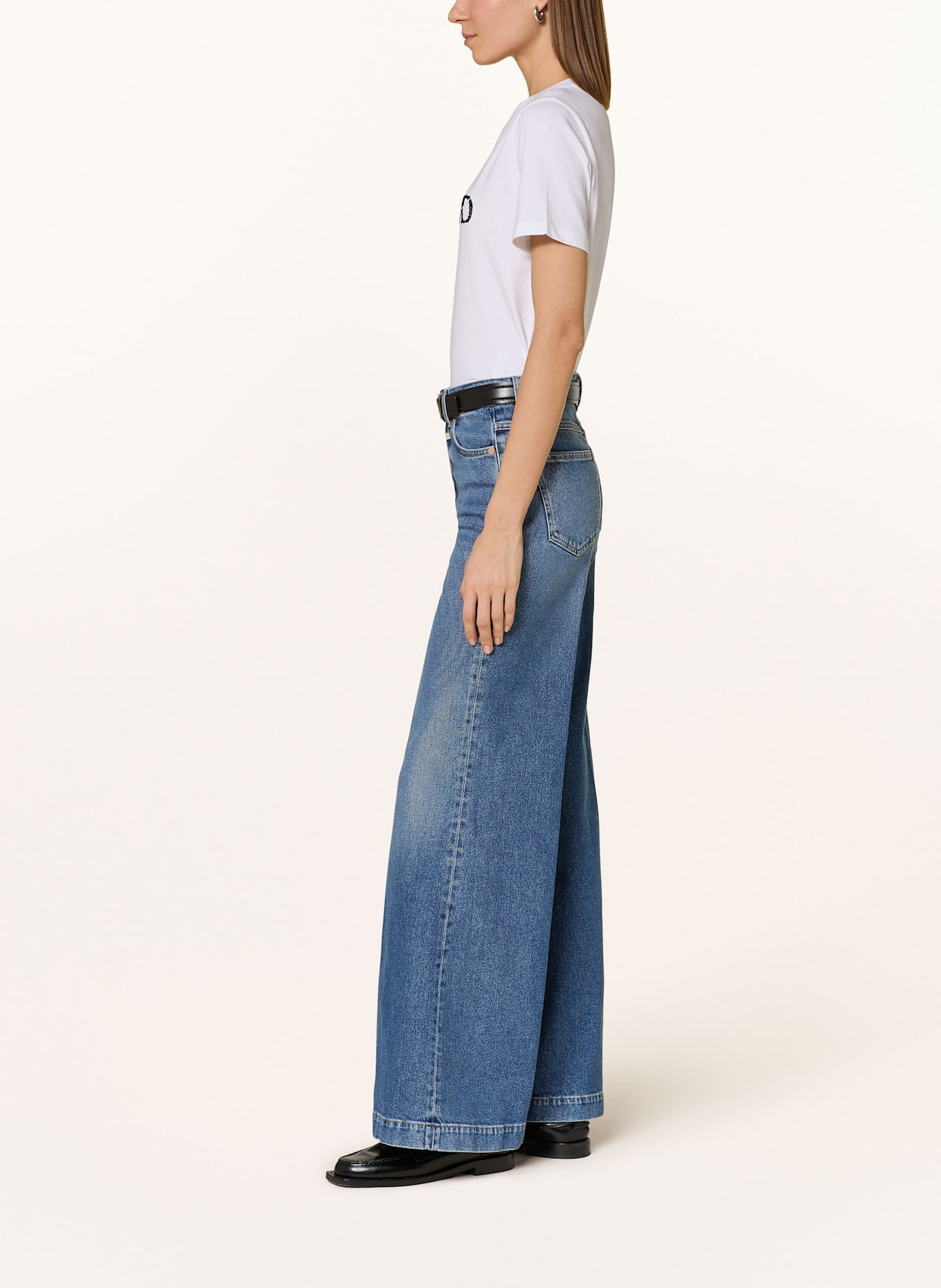 CLOSED Wide Leg Jeans GLOW-UP: MBL MID BLUE