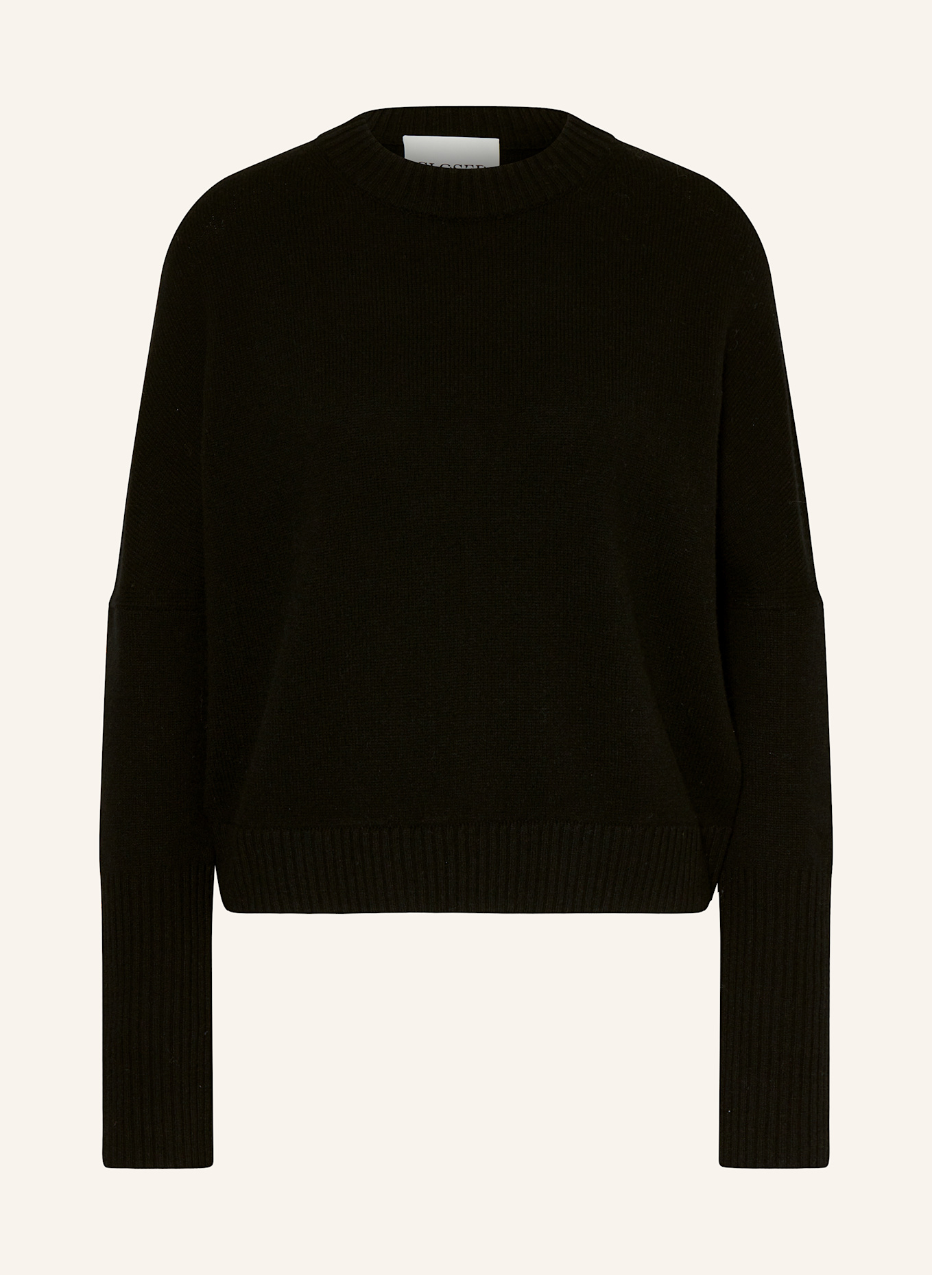 CLOSED Cropped-Pullover: SCHWARZ