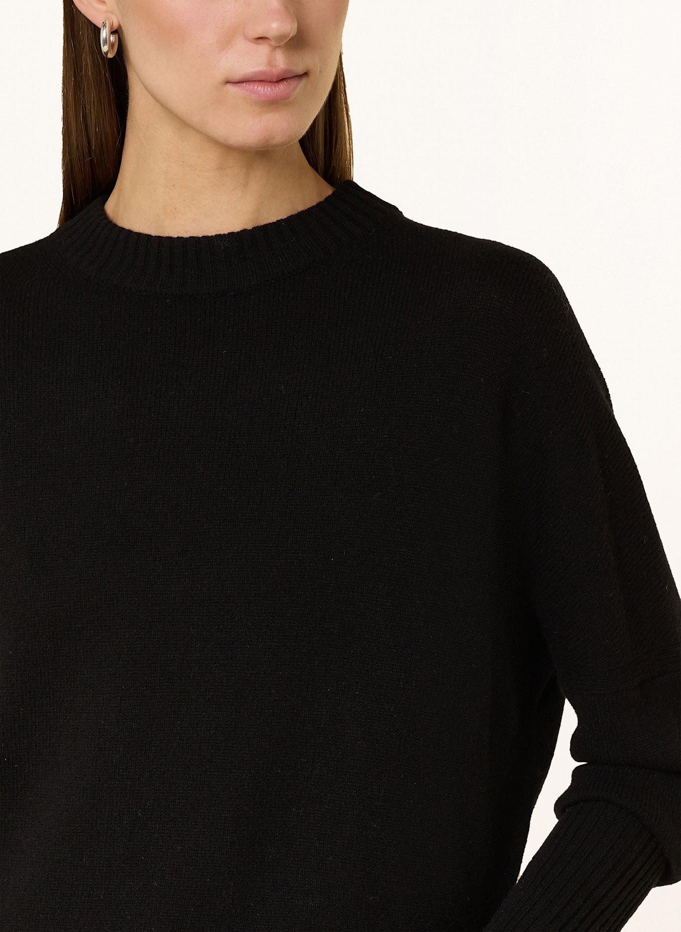CLOSED Cropped-Pullover: SCHWARZ