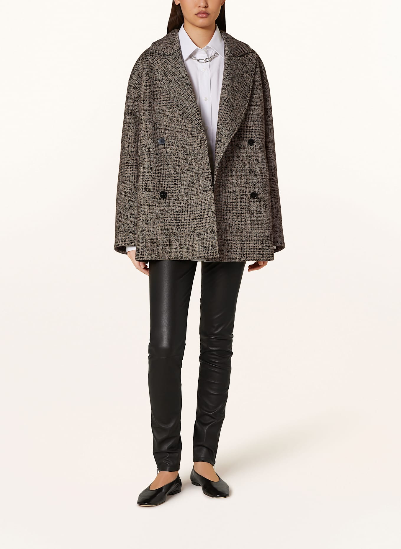 CLOSED Cabanjacke: BEIGE/ SCHWARZ