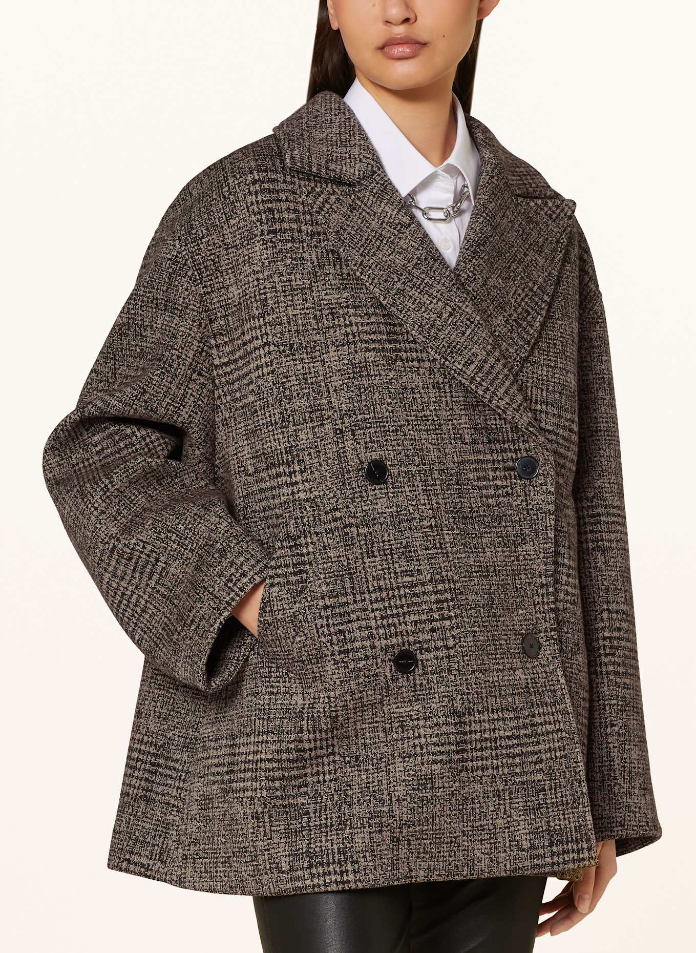 CLOSED Cabanjacke: BEIGE/ SCHWARZ