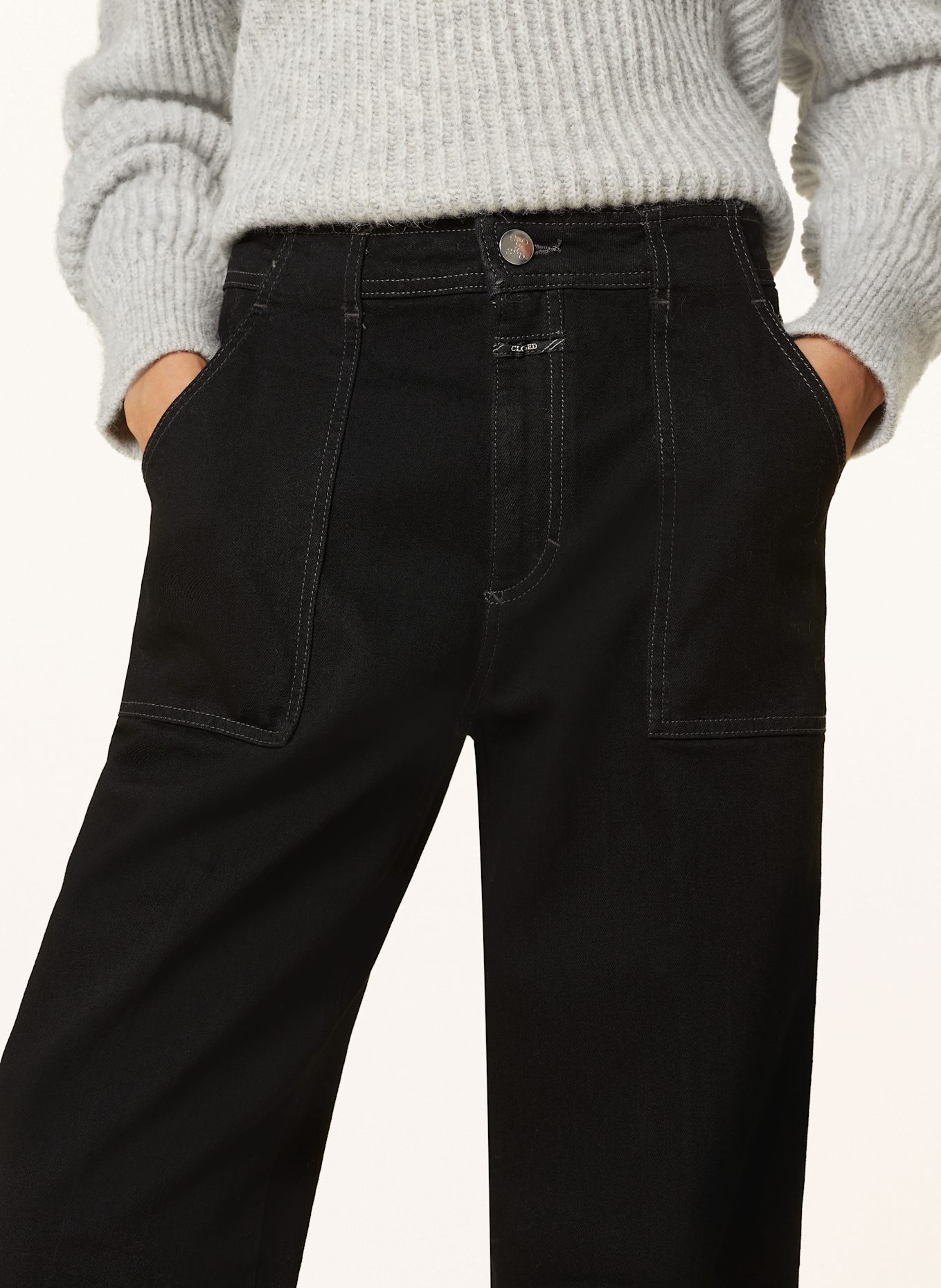 CLOSED Flared Jeans ARIA: 100 BLACK
