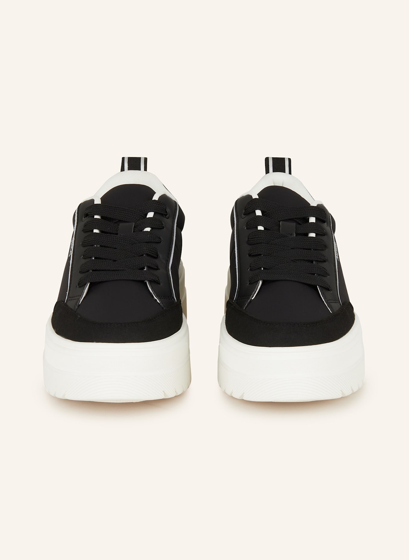 HUGO Sneaker LYSSA: SCHWARZ / WEISS