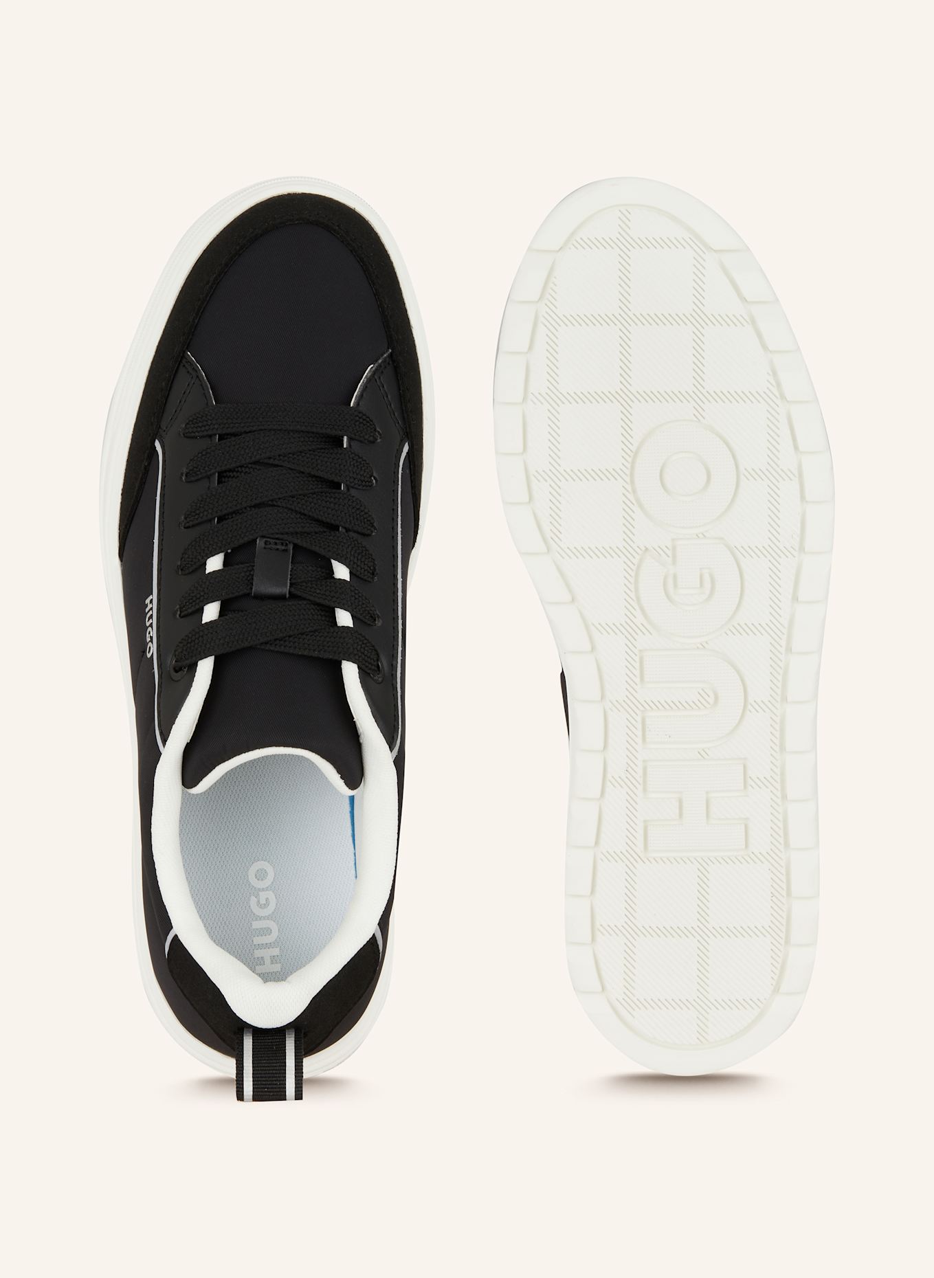 HUGO Sneaker LYSSA: SCHWARZ / WEISS