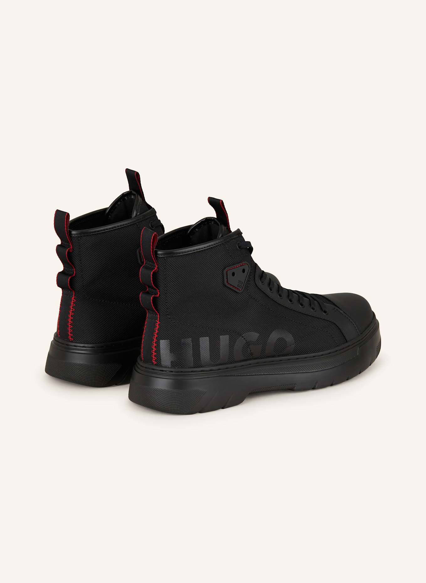 HUGO Schnürboots URIAN: SCHWARZ