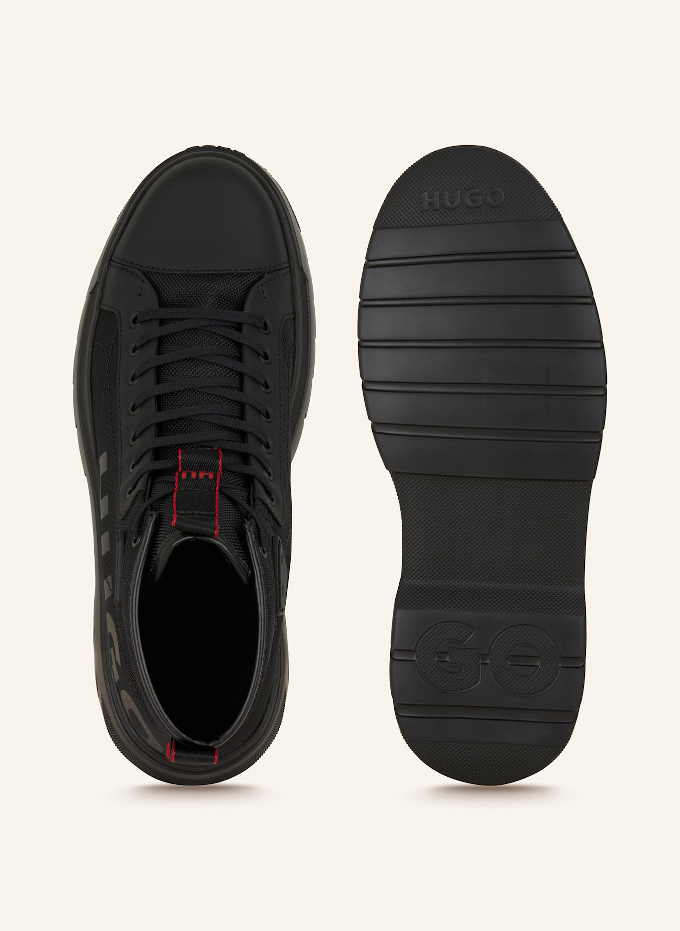 HUGO Schnürboots URIAN: SCHWARZ