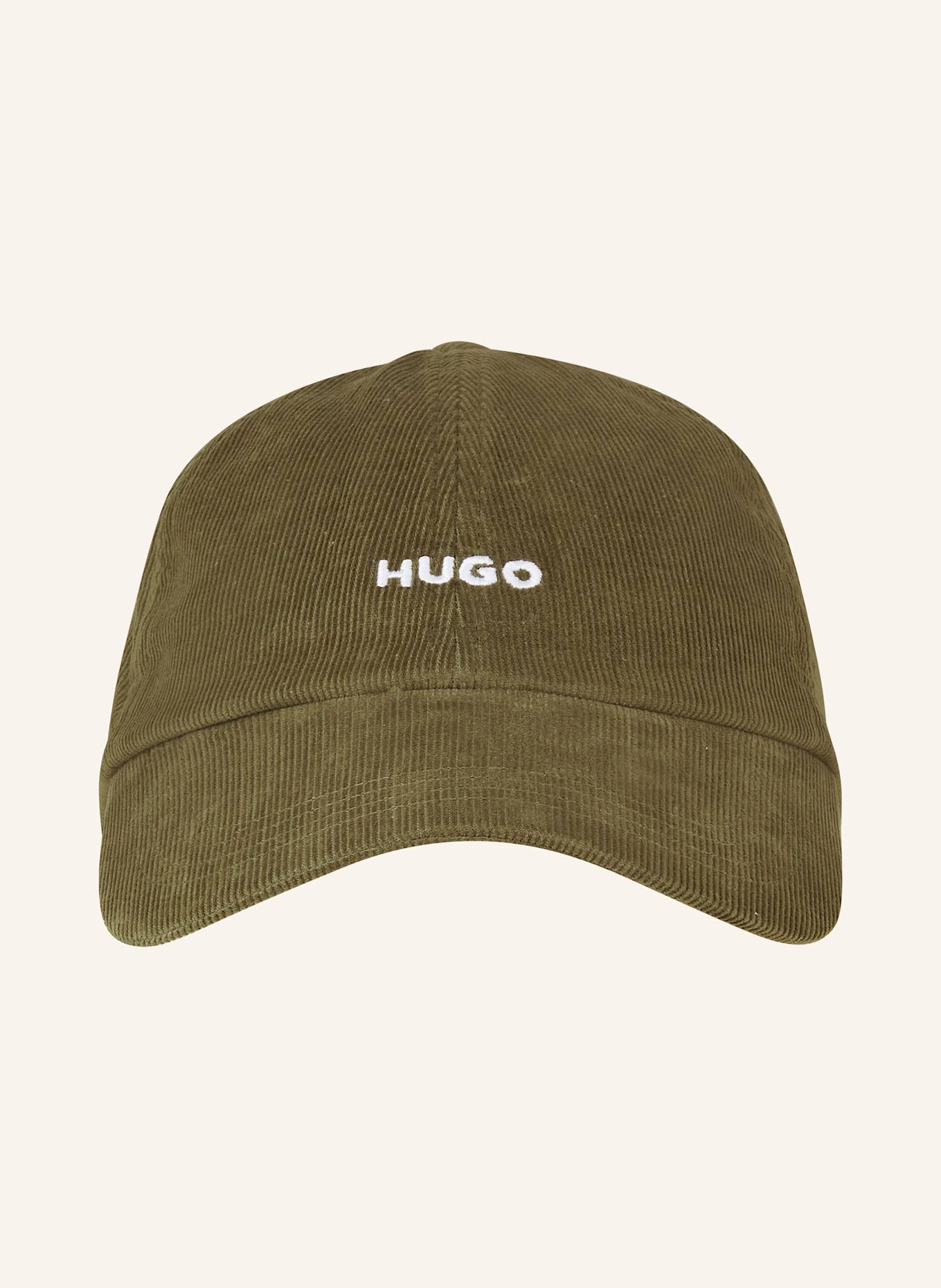 HUGO Manšestrová kšiltovka JAKE: KHAKI