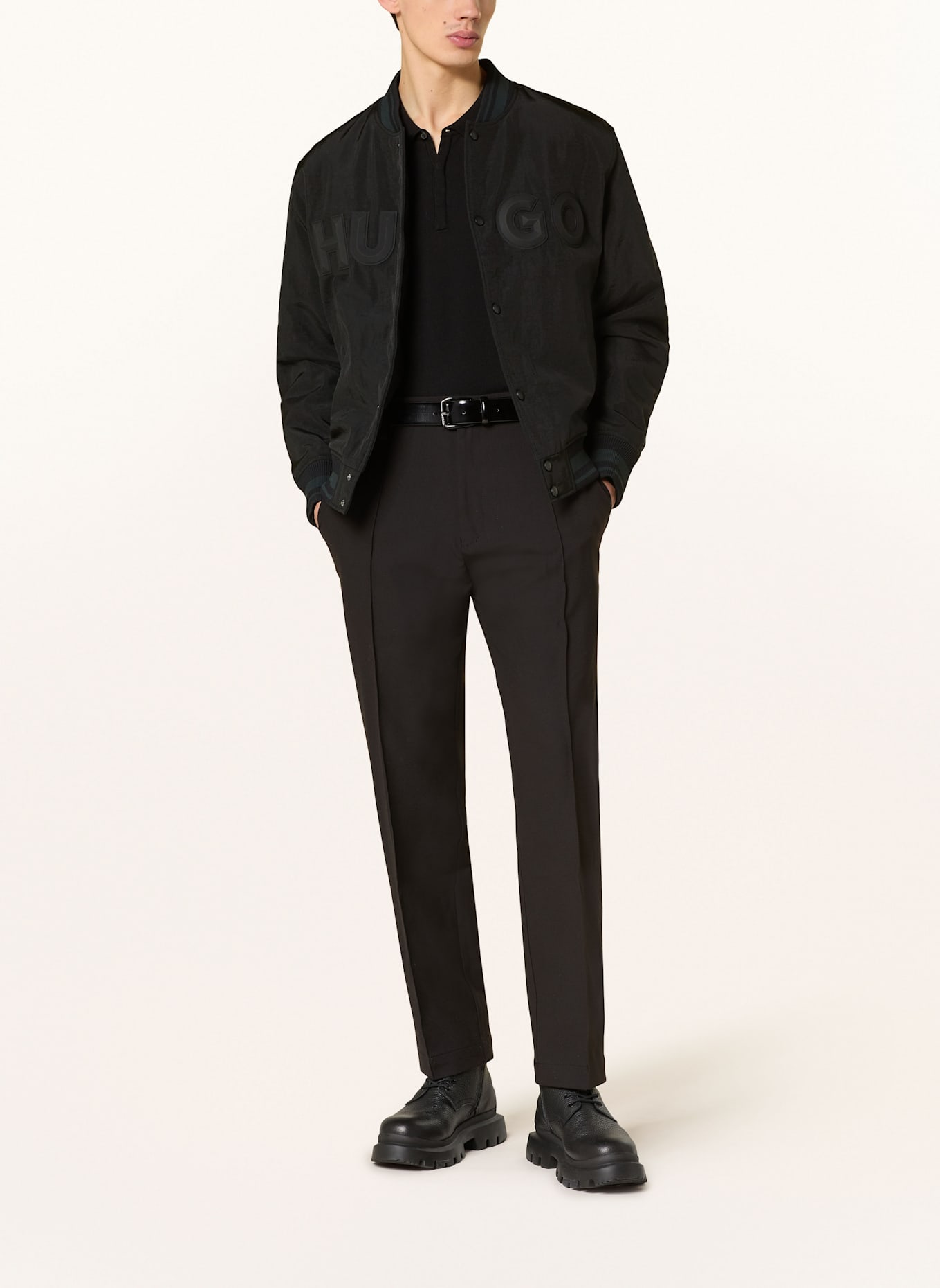 HUGO College bunda BOZO: ČERNÁ