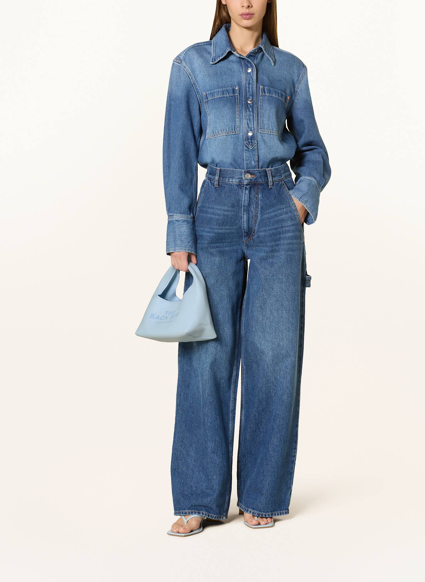 MARC JACOBS Hobo-Bag THE SACK BAG: HELLBLAU