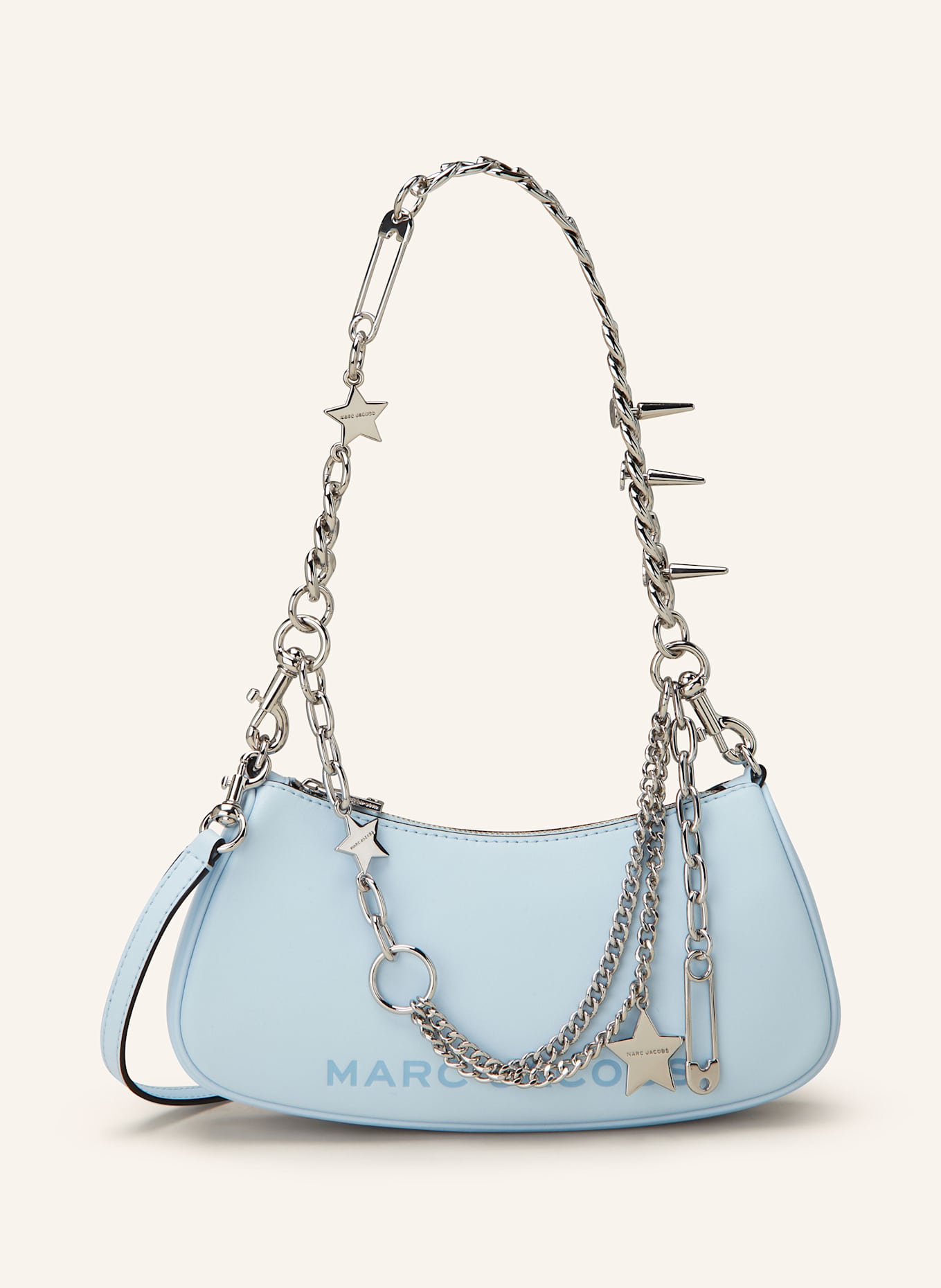 MARC JACOBS Schultertasche THE STAR CHARM SHOULDER BAG: HELLBLAU
