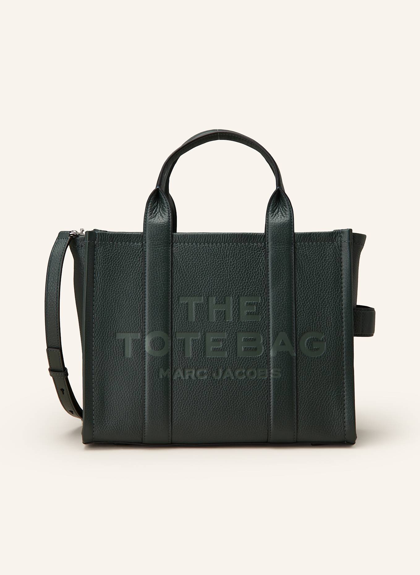 MARC JACOBS Shopper THE MEDIUM TOTE BAG in dunkelgrun