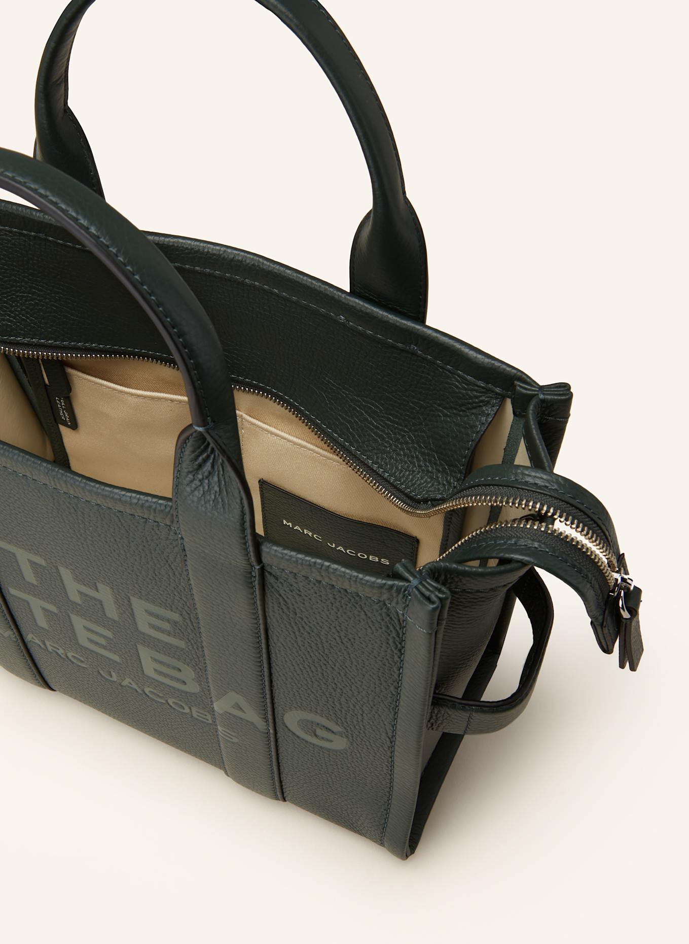 MARC JACOBS Shopper THE MEDIUM TOTE BAG: DUNKELGRÜN