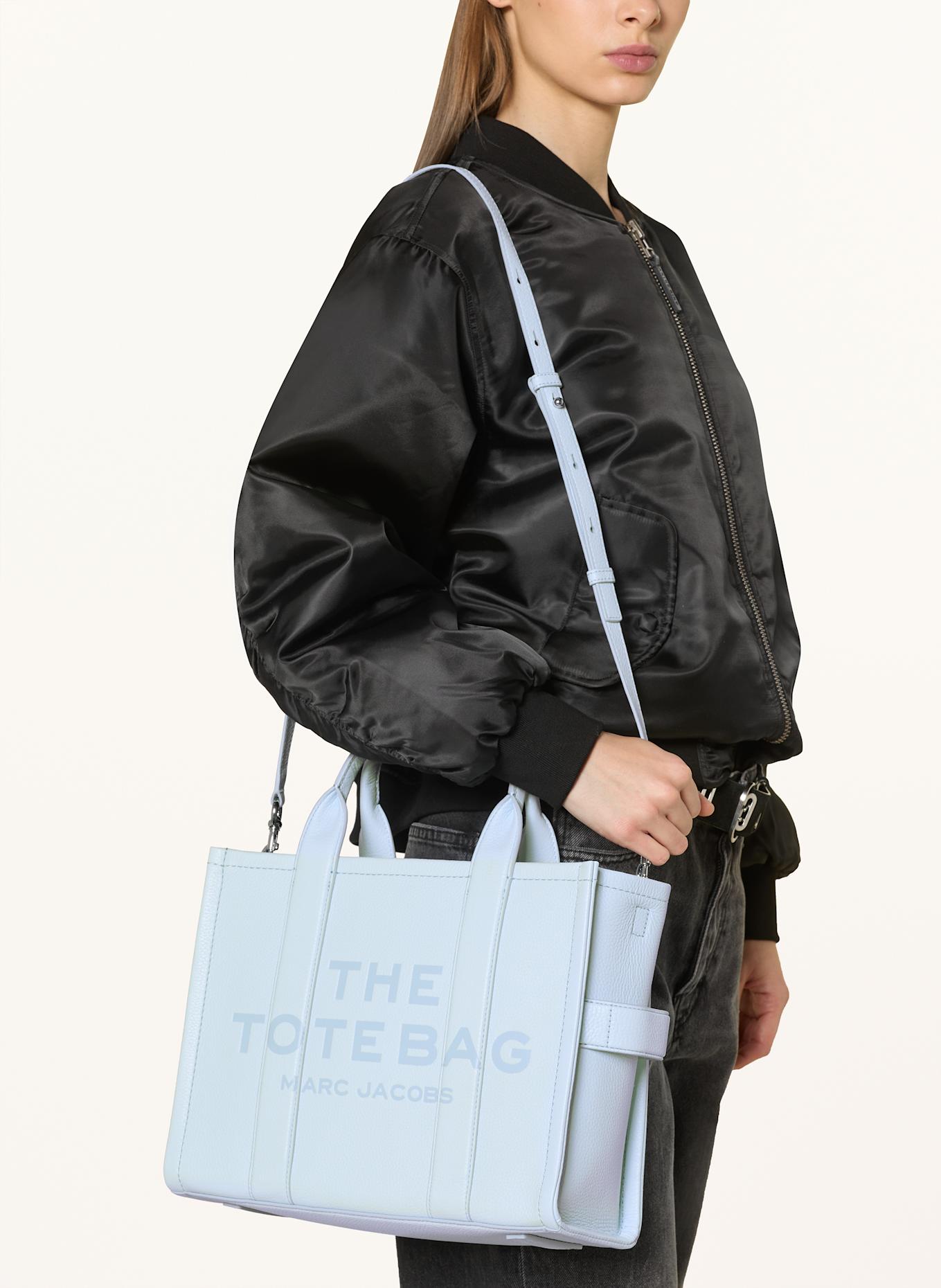 MARC JACOBS Shopper THE MEDIUM TOTE BAG LEATHER, Farbe: HELLBLAU (Bild 4)