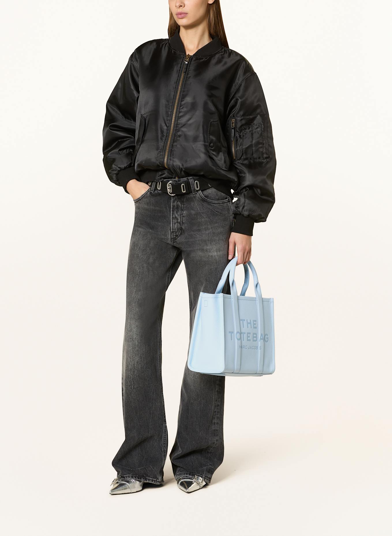 MARC JACOBS Shopper THE MEDIUM TOTE BAG LEATHER, Farbe: HELLBLAU (Bild 5)