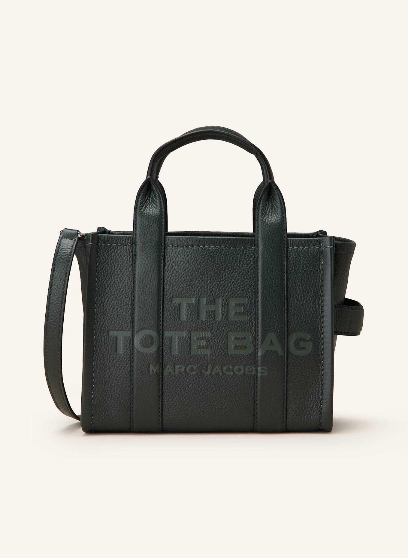 MARC JACOBS Handtasche THE SMALL TOTE BAG: DUNKELGRÜN