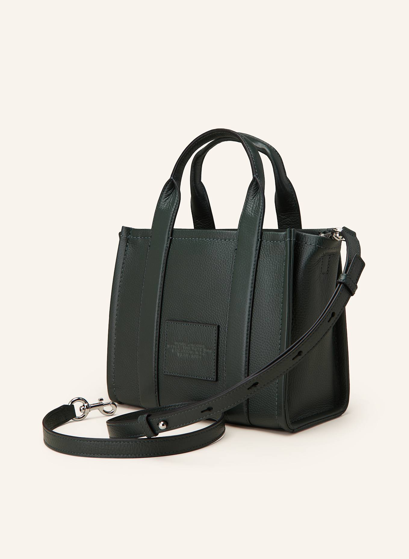 MARC JACOBS Handtasche THE SMALL TOTE BAG: DUNKELGRÜN