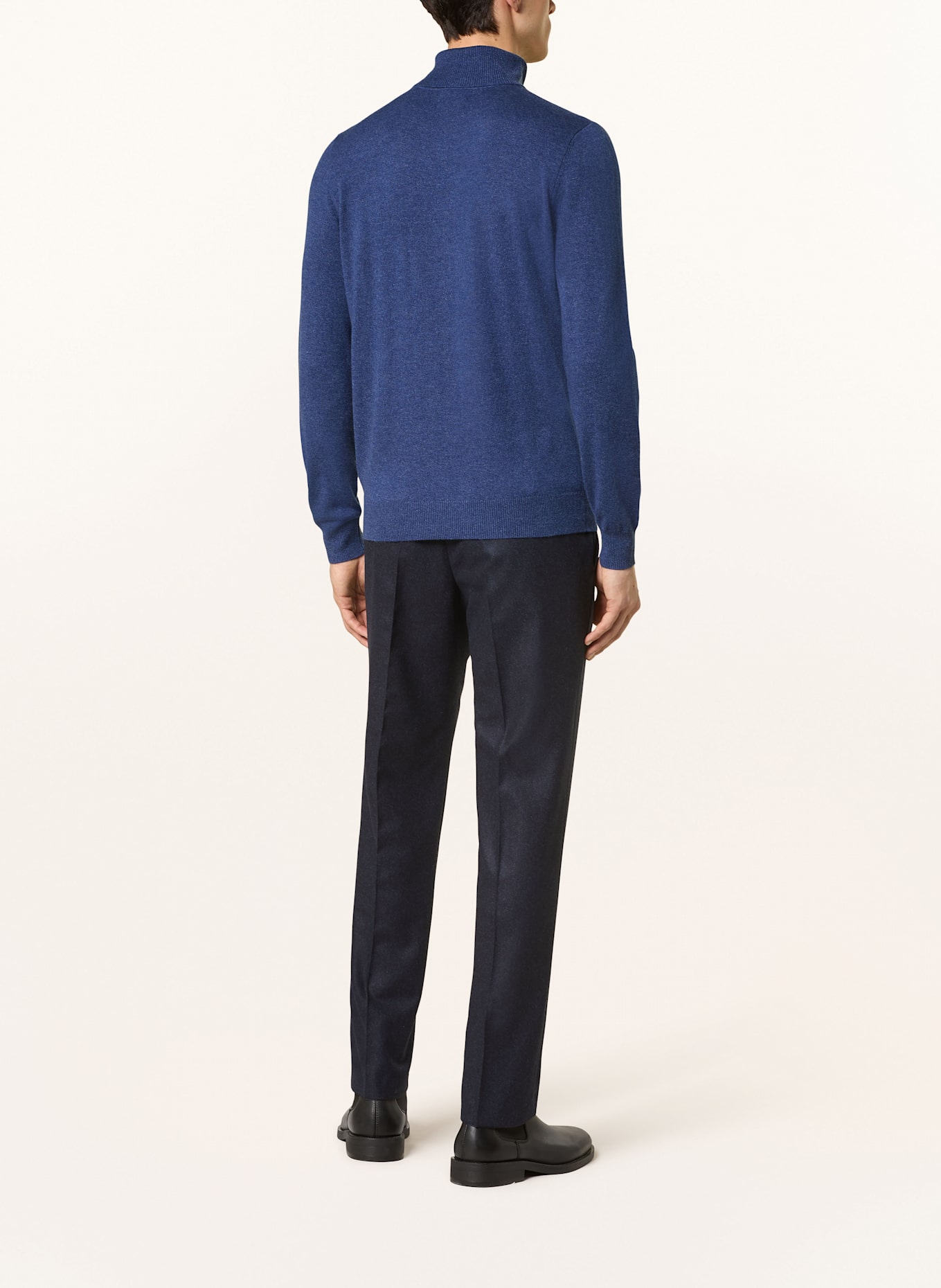 STROKESMAN'S Rollkragenpullover aus Cashmere: DUNKELBLAU