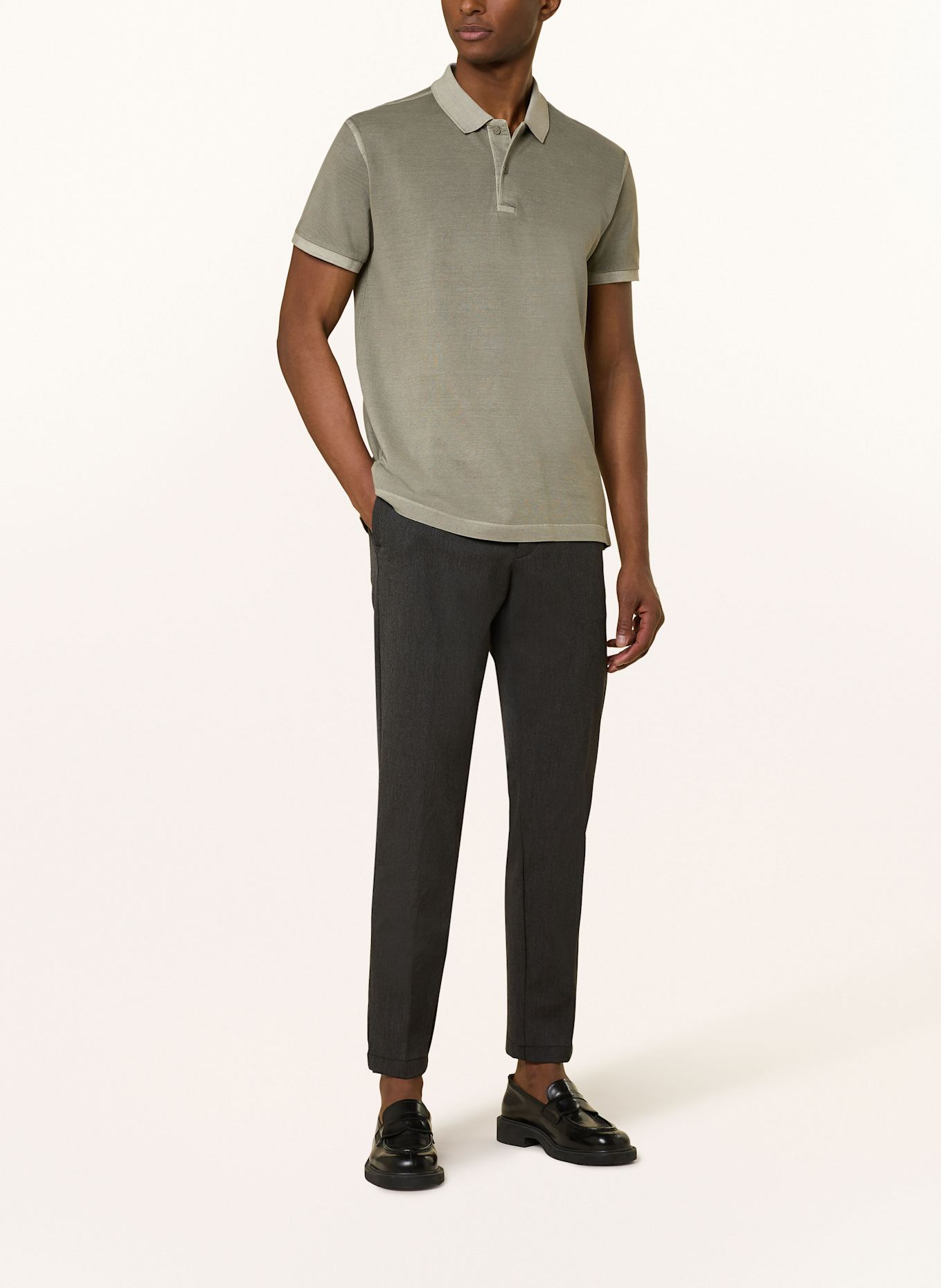 STROKESMAN'S Piqué-Poloshirt: OLIV