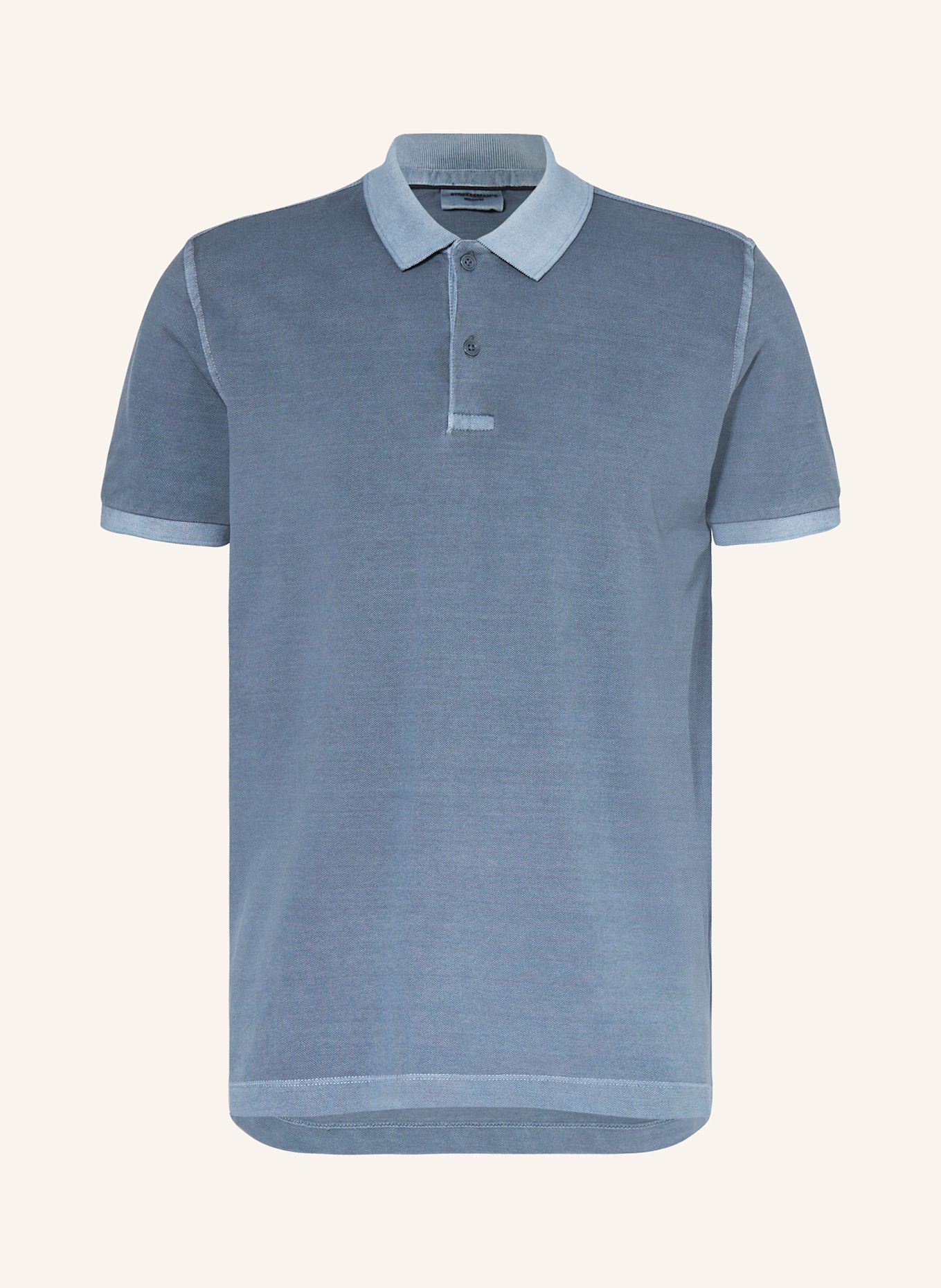 STROKESMAN'S Piqué-Poloshirt: BLAU