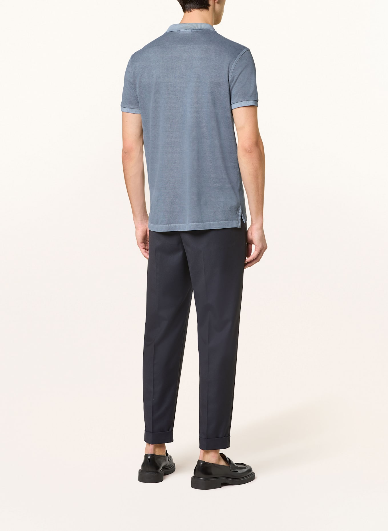 STROKESMAN'S Piqué-Poloshirt: BLAU