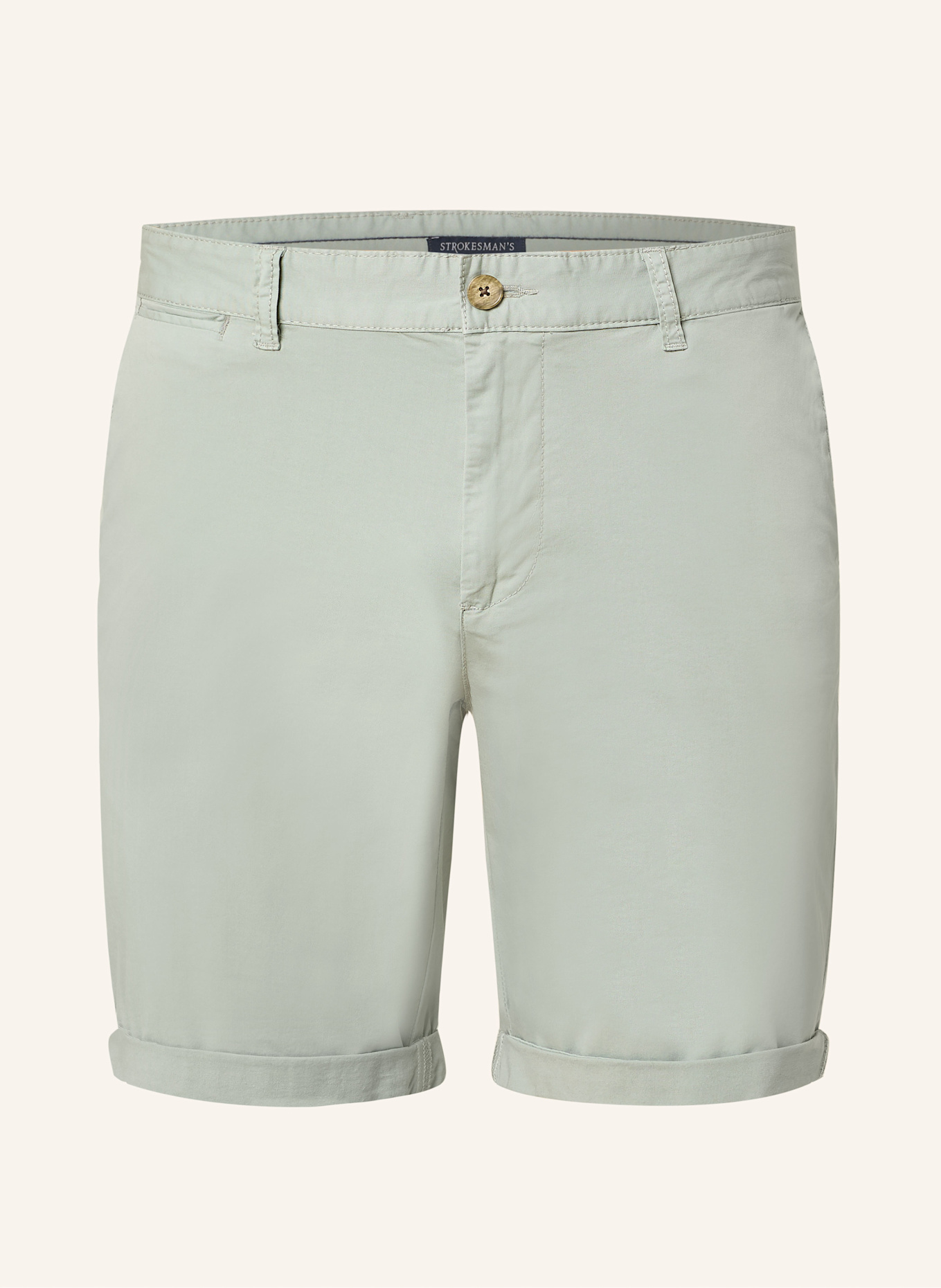 STROKESMAN'S Chinoshorts Slim Fit: HELLGRÜN
