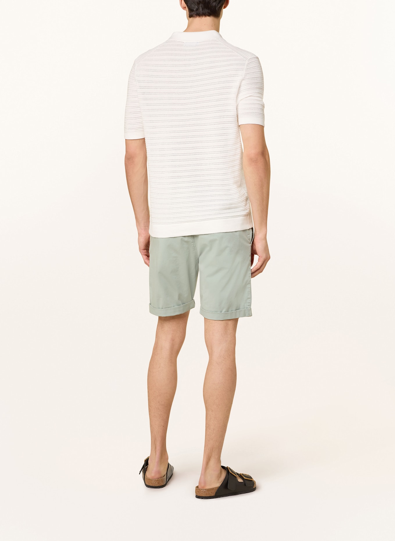 STROKESMAN'S Chinoshorts Slim Fit: HELLGRÜN