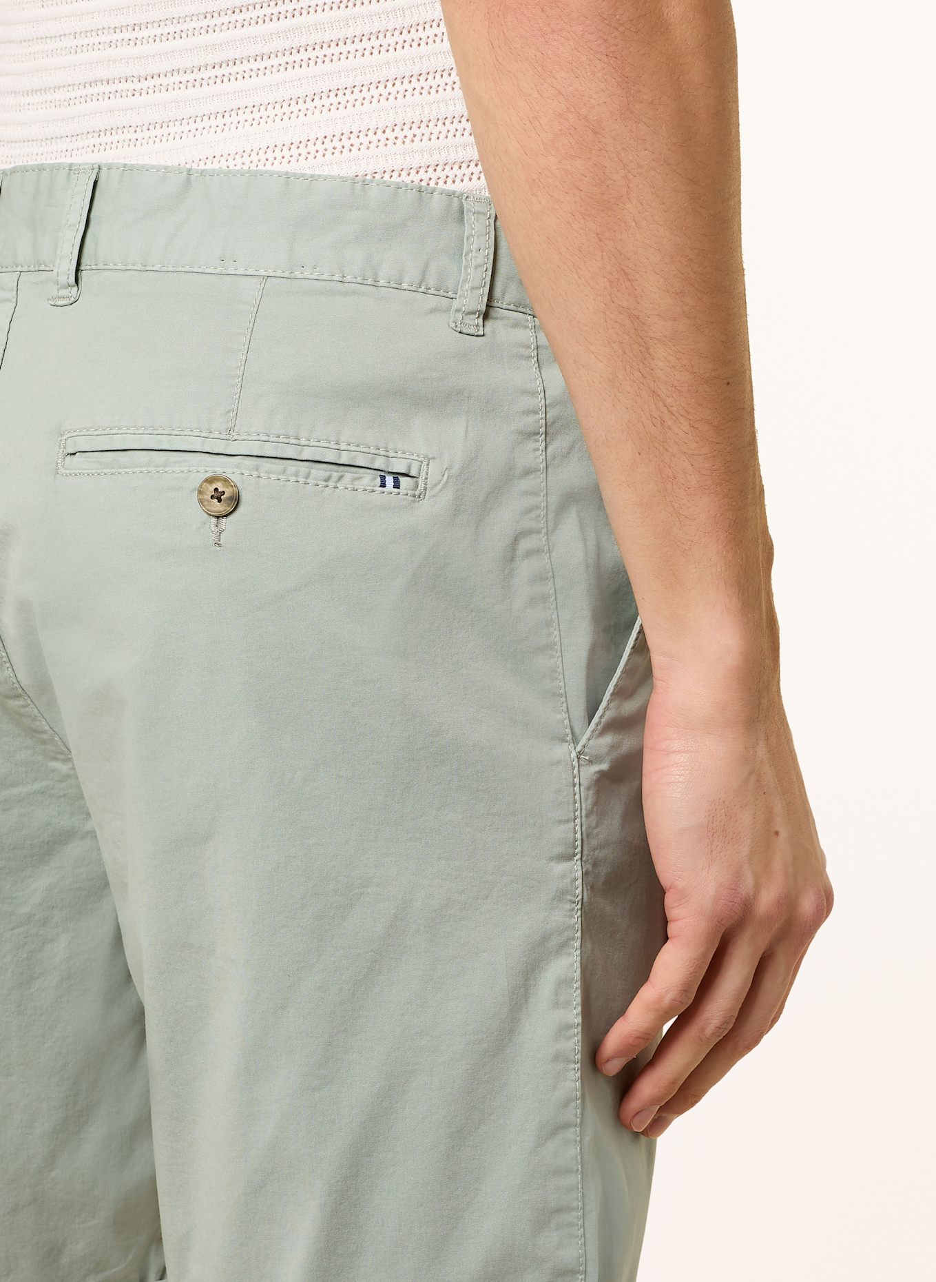STROKESMAN'S Chinoshorts Slim Fit: HELLGRÜN