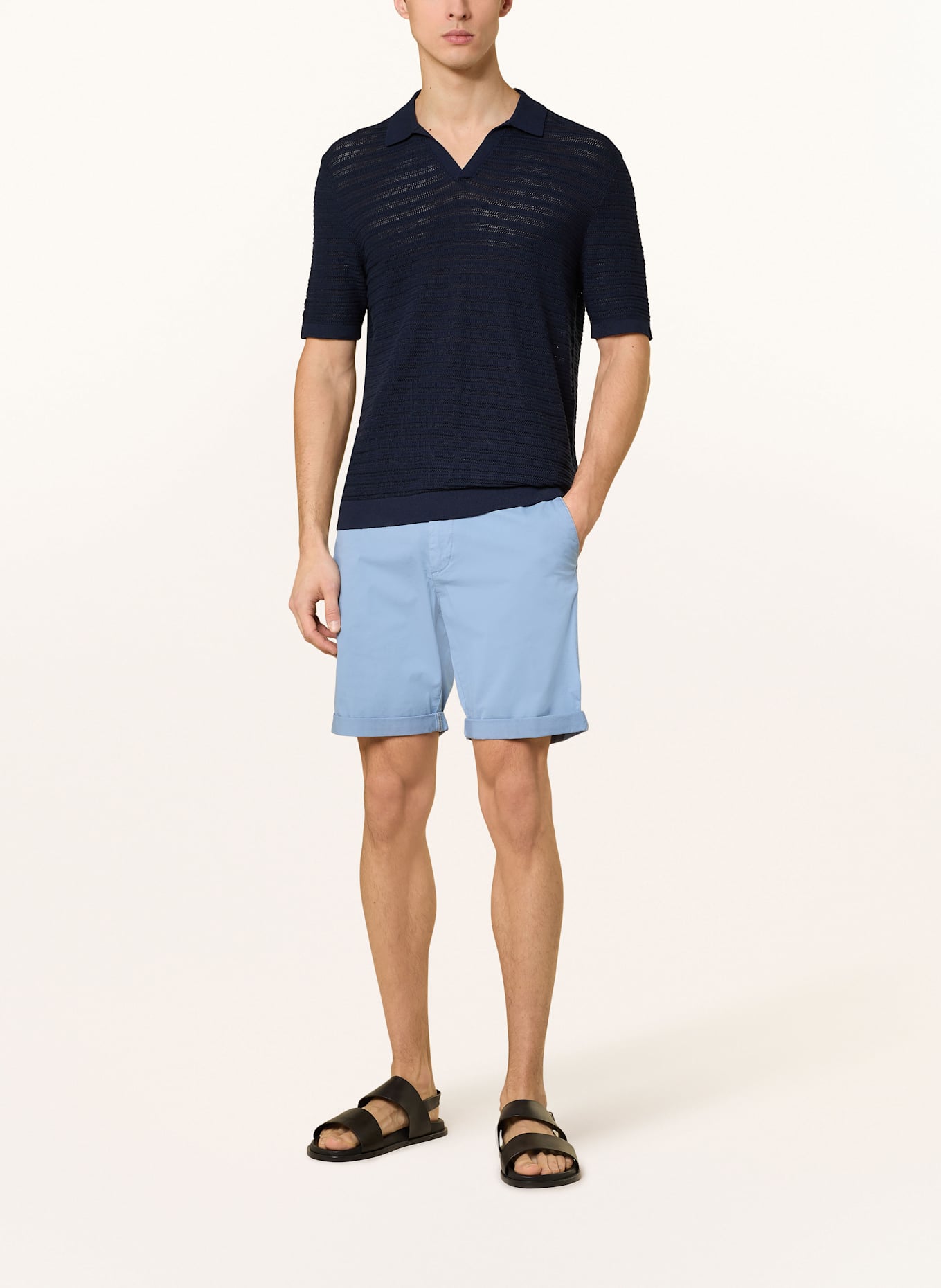 STROKESMAN'S Chinoshorts Slim Fit: HELLBLAU