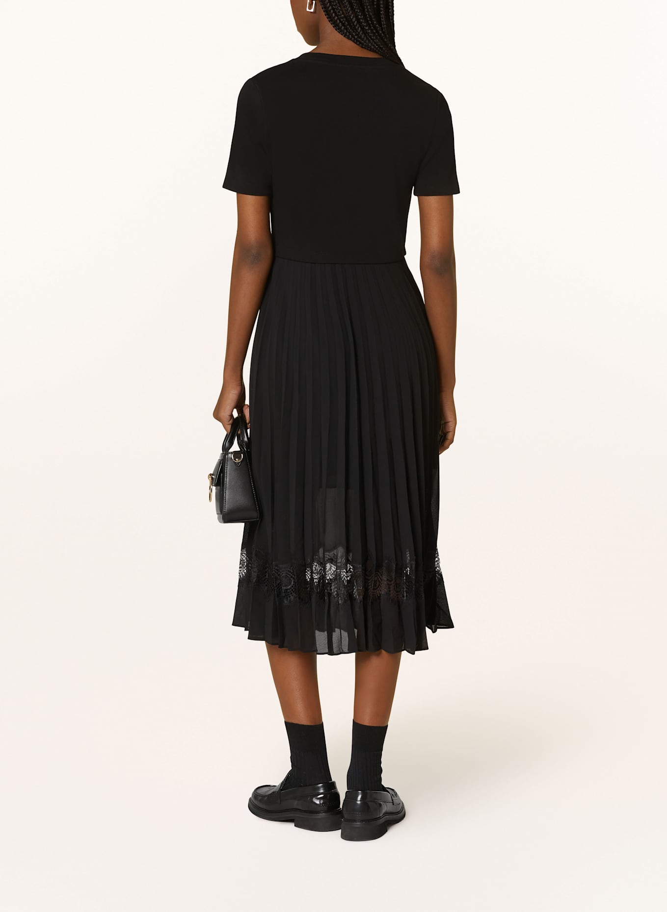 CLAUDIE PIERLOT Plisseekleid: SCHWARZ