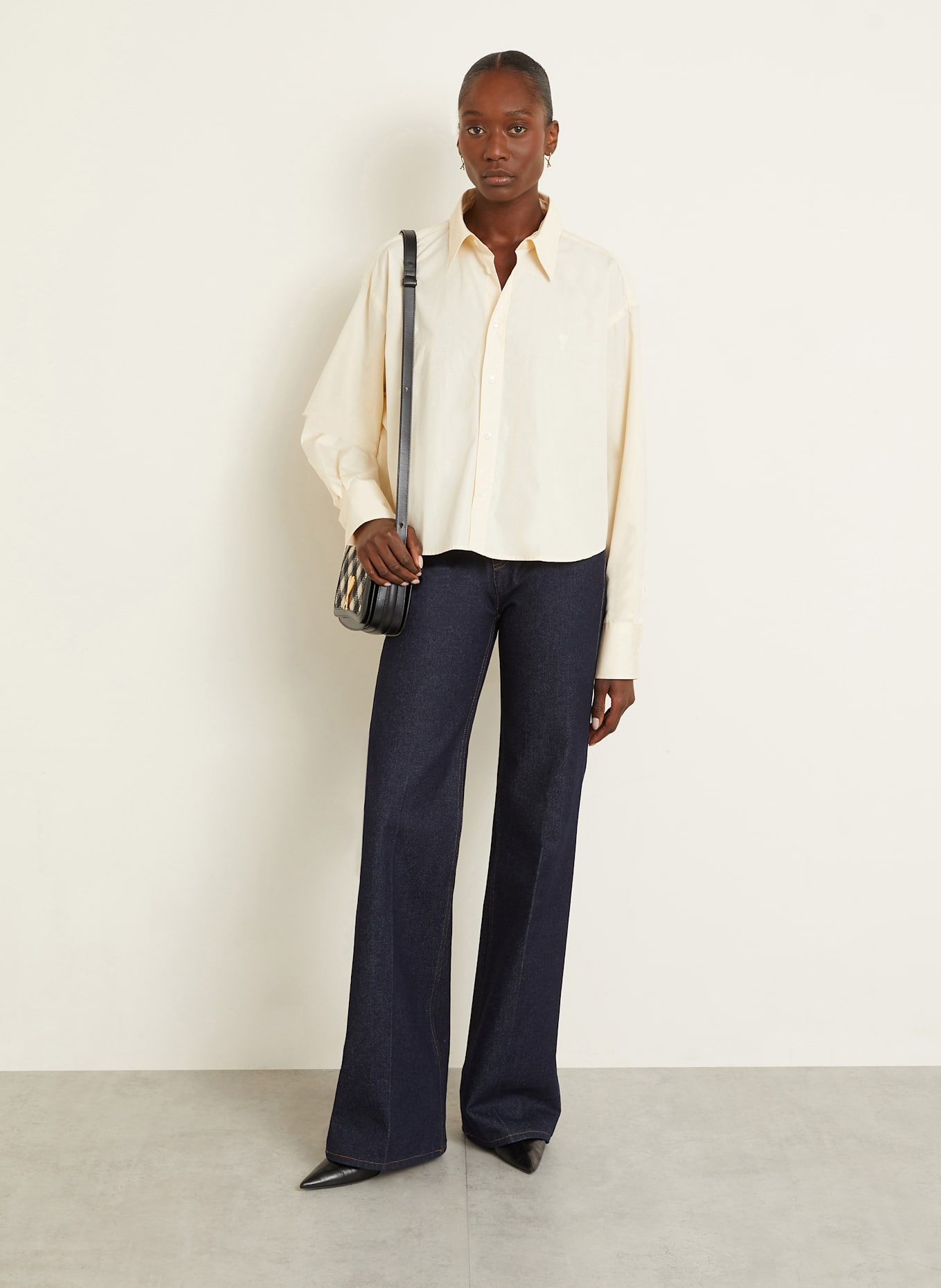 AMI PARIS chemise: CRÈME