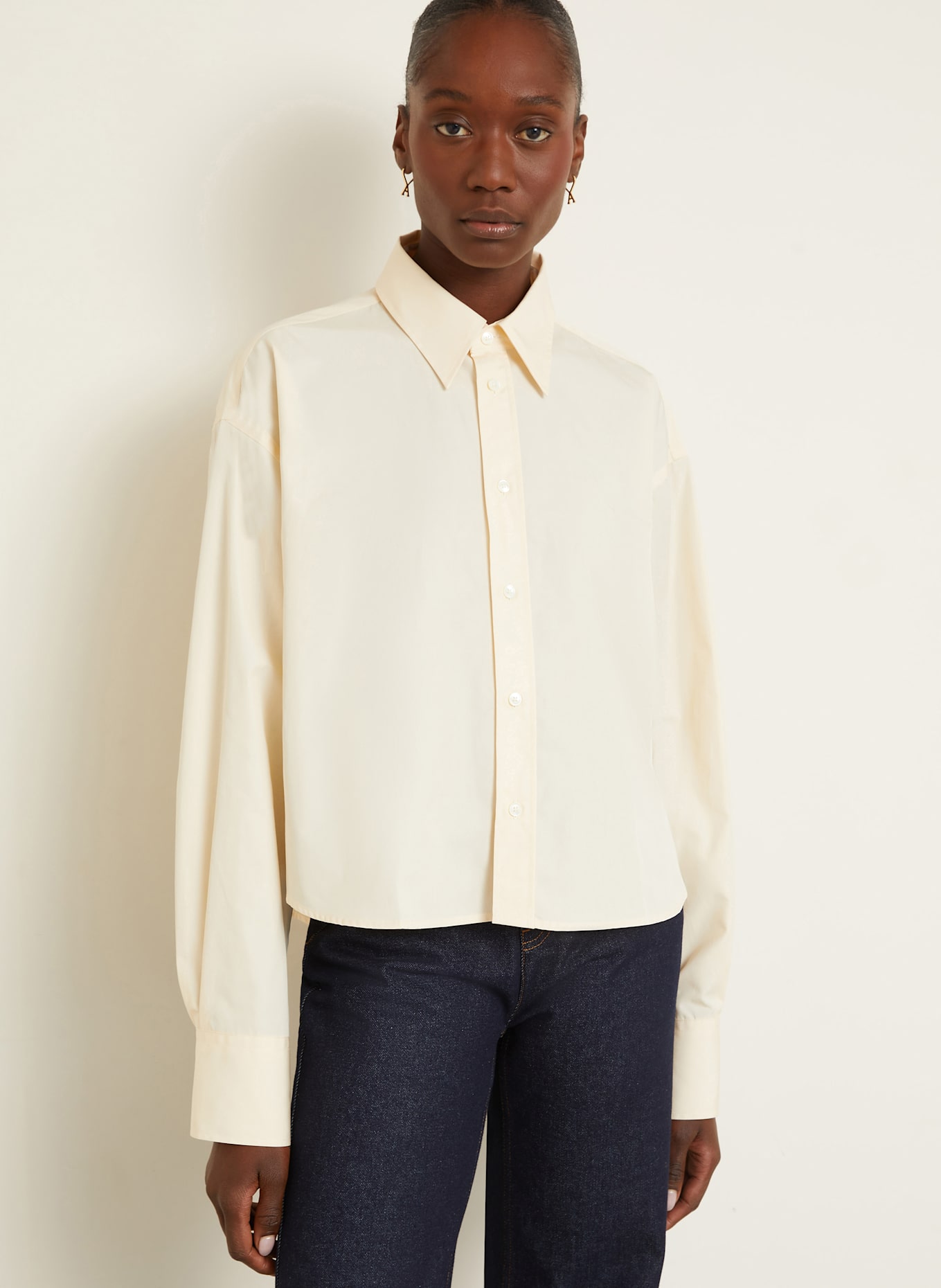 AMI PARIS chemise: CRÈME
