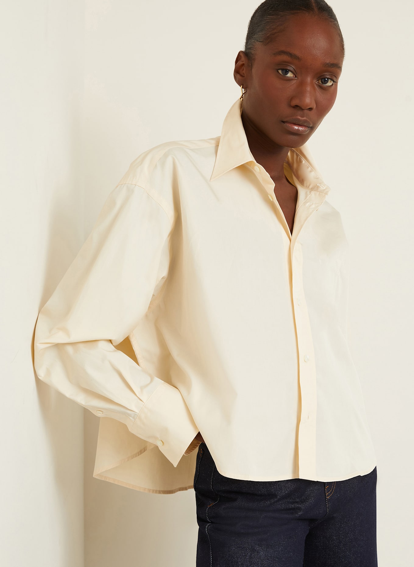 AMI PARIS chemise: CRÈME