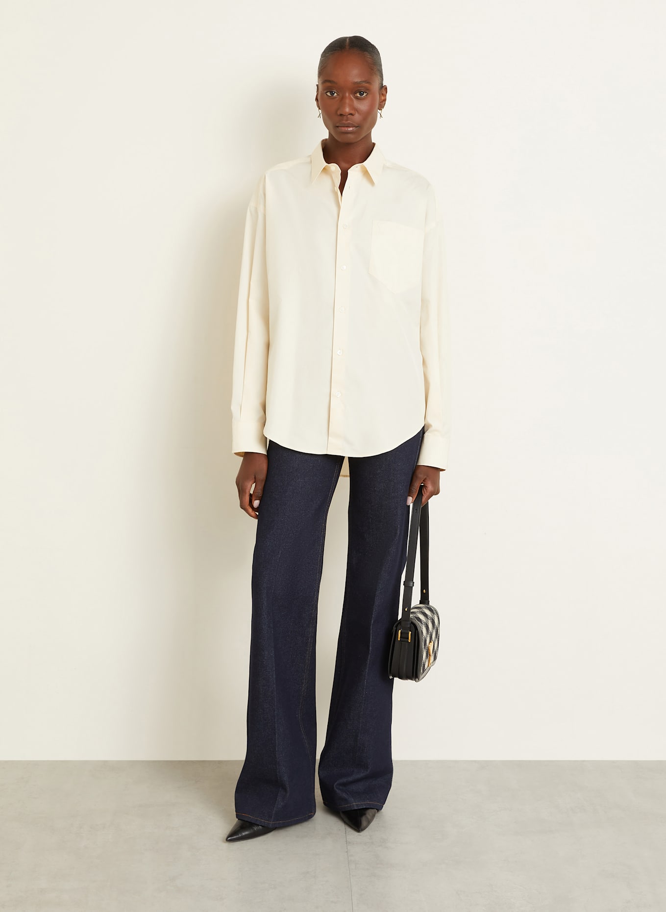 AMI PARIS Hemdbluse: CREME