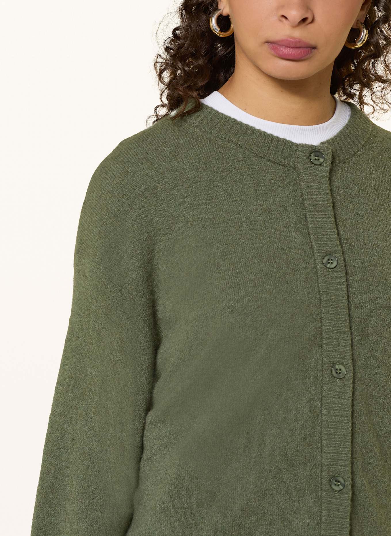 American Vintage Strickjacke DAMSVILLE: OLIV